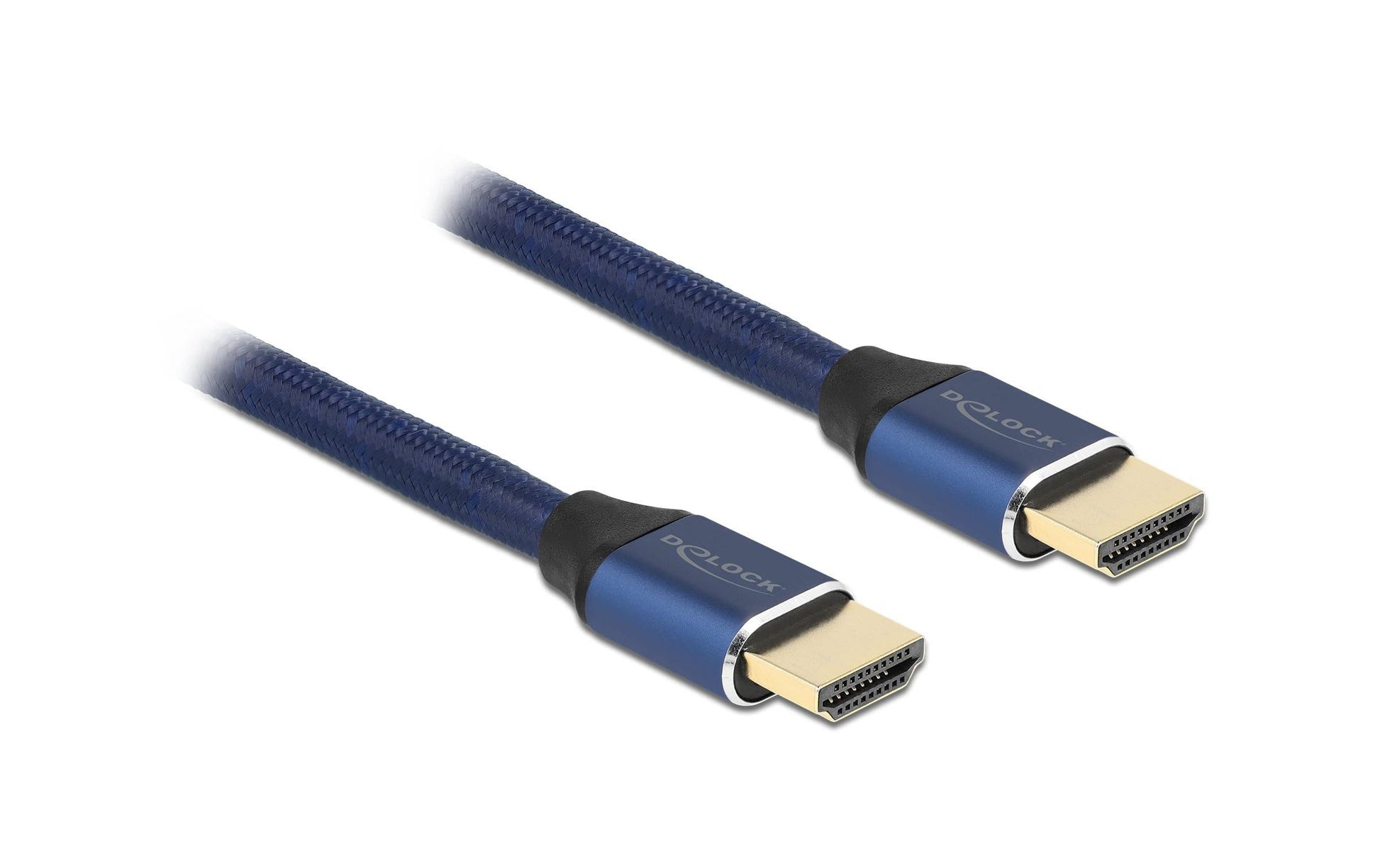 DeLOCK HDMI Kabel HDMI 2.1 8K 60 Hz – 2 m – HDR – Blau