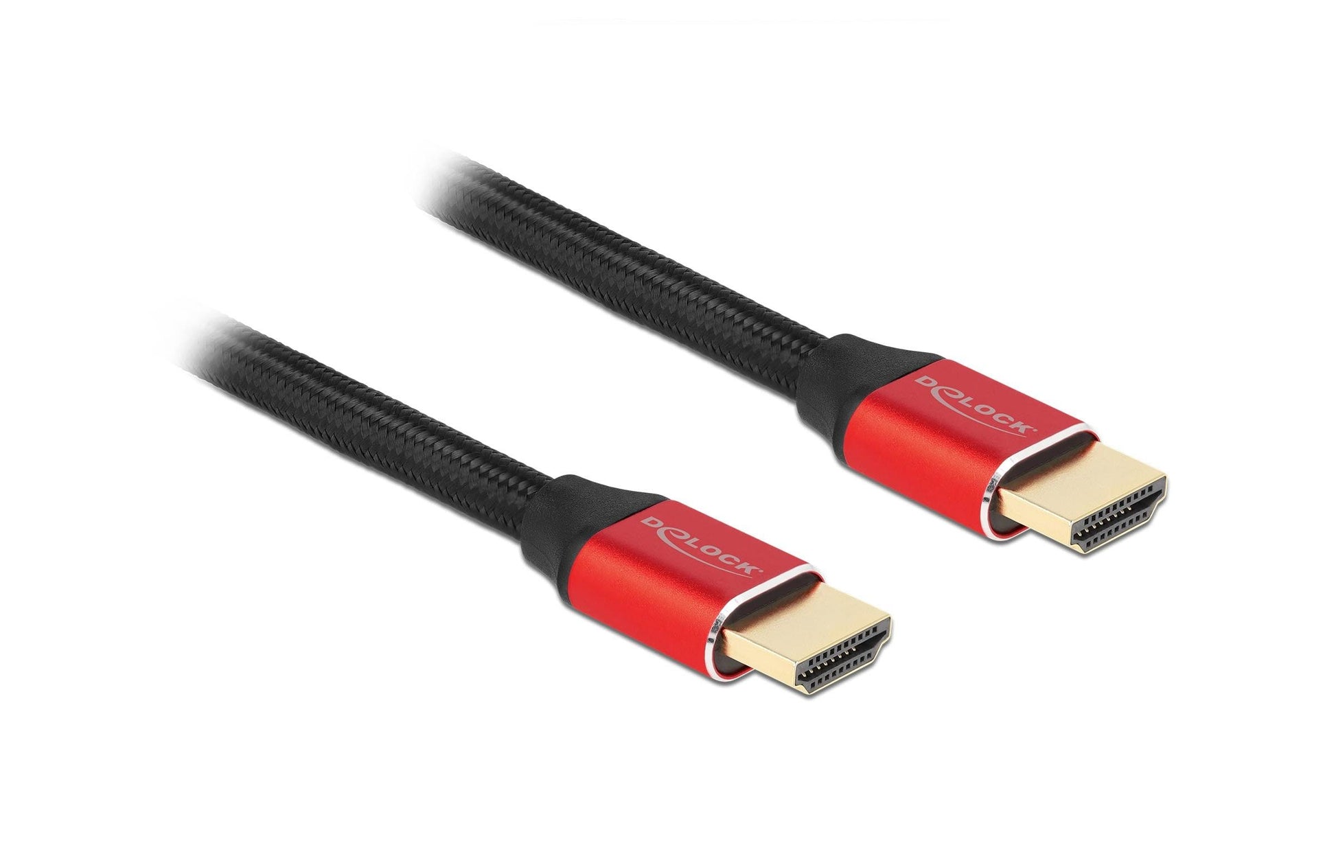 DeLOCK HDMI Kabel HDMI 2.1 8K 60 Hz – 3 m – HDR, ARC – Rot