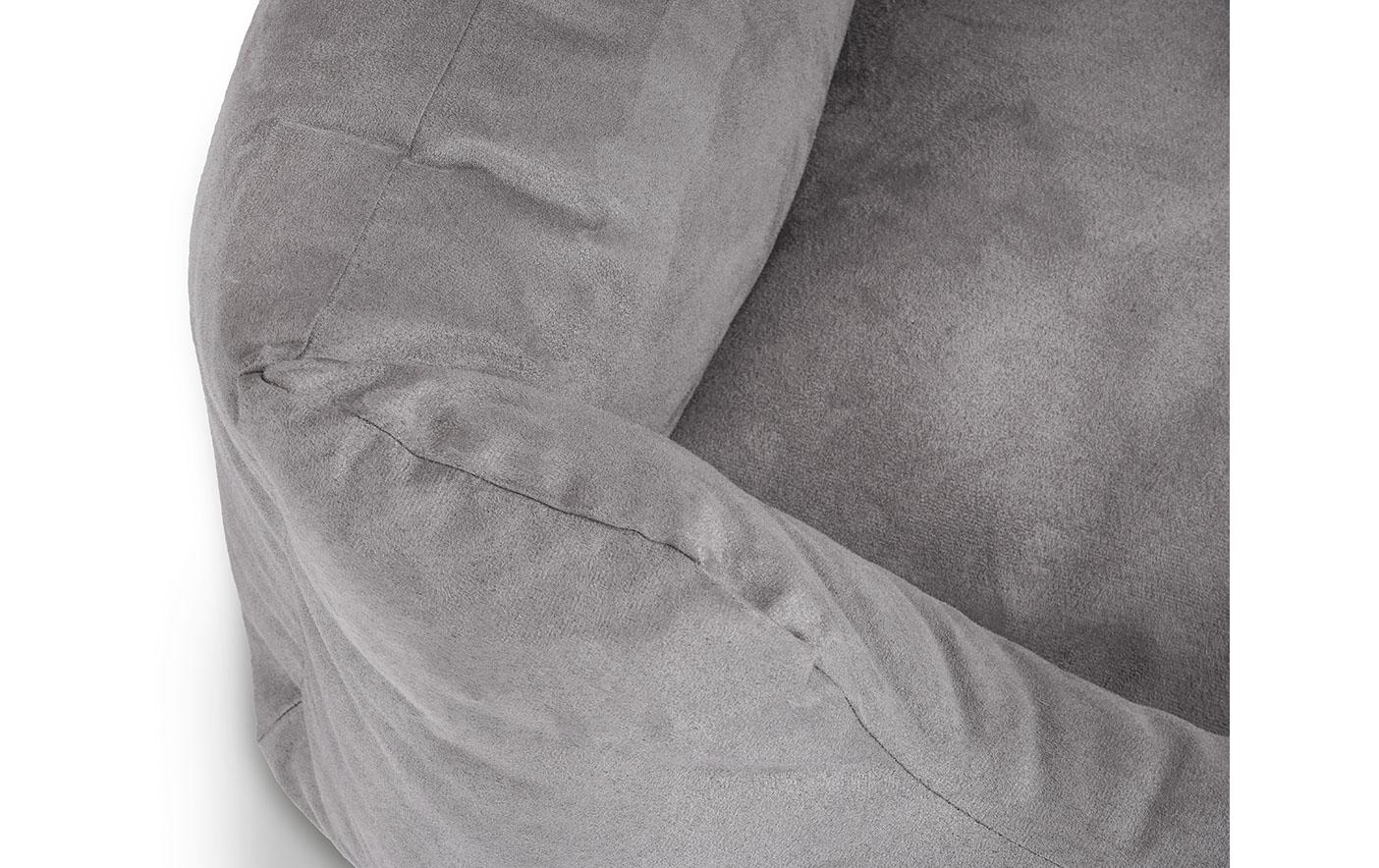 Knuffelwuff Polster-Haustier-Bett – 63 × 85 cm, Velour, Schaum, abnehmbarer Bezug, rutschfester Boden