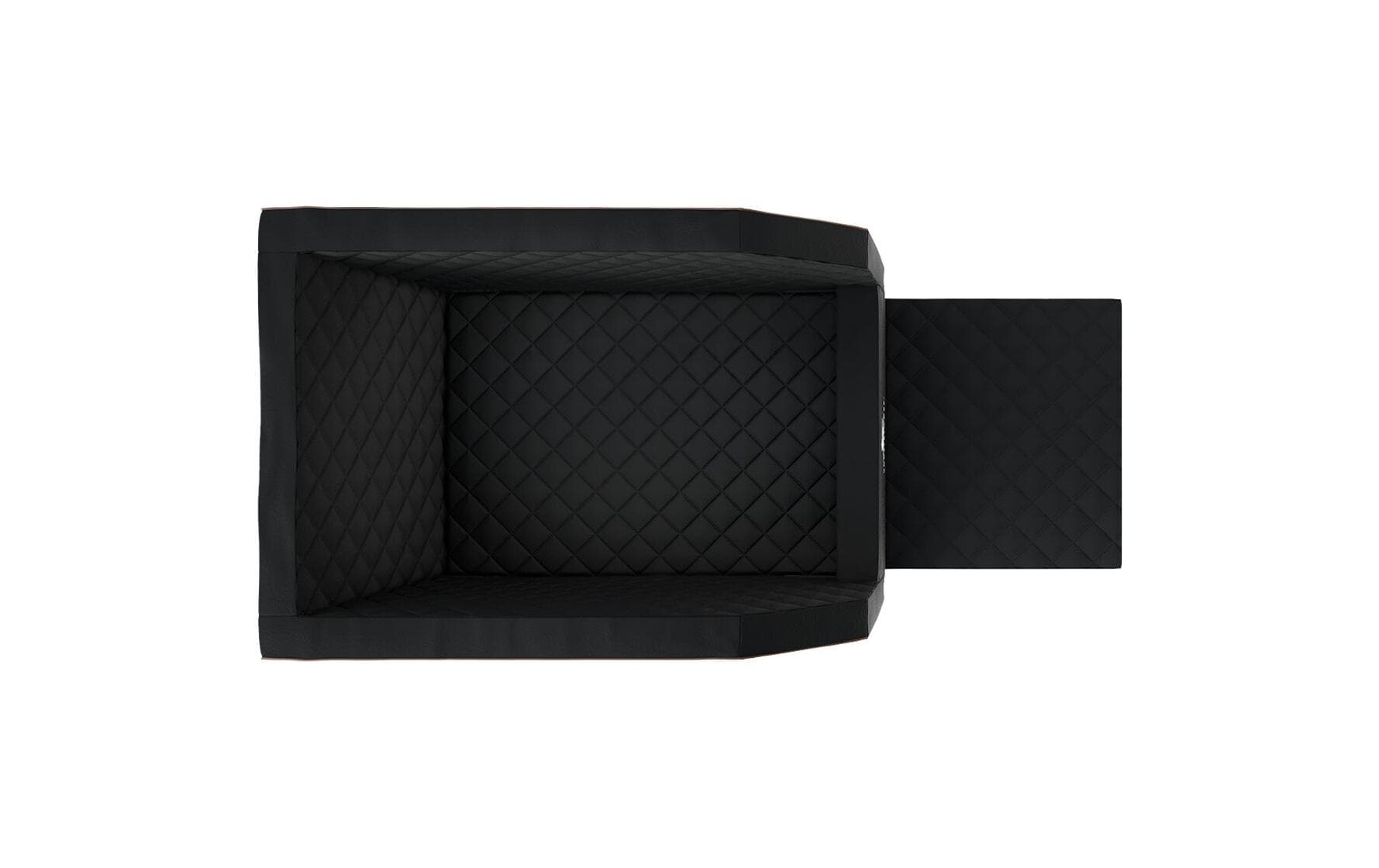 Knuffelwuff Autositz Cargo Gr.3 – waschbar 30 °C, rutschfest – für Hunde – 60 × 105 × 50 cm – schwarz