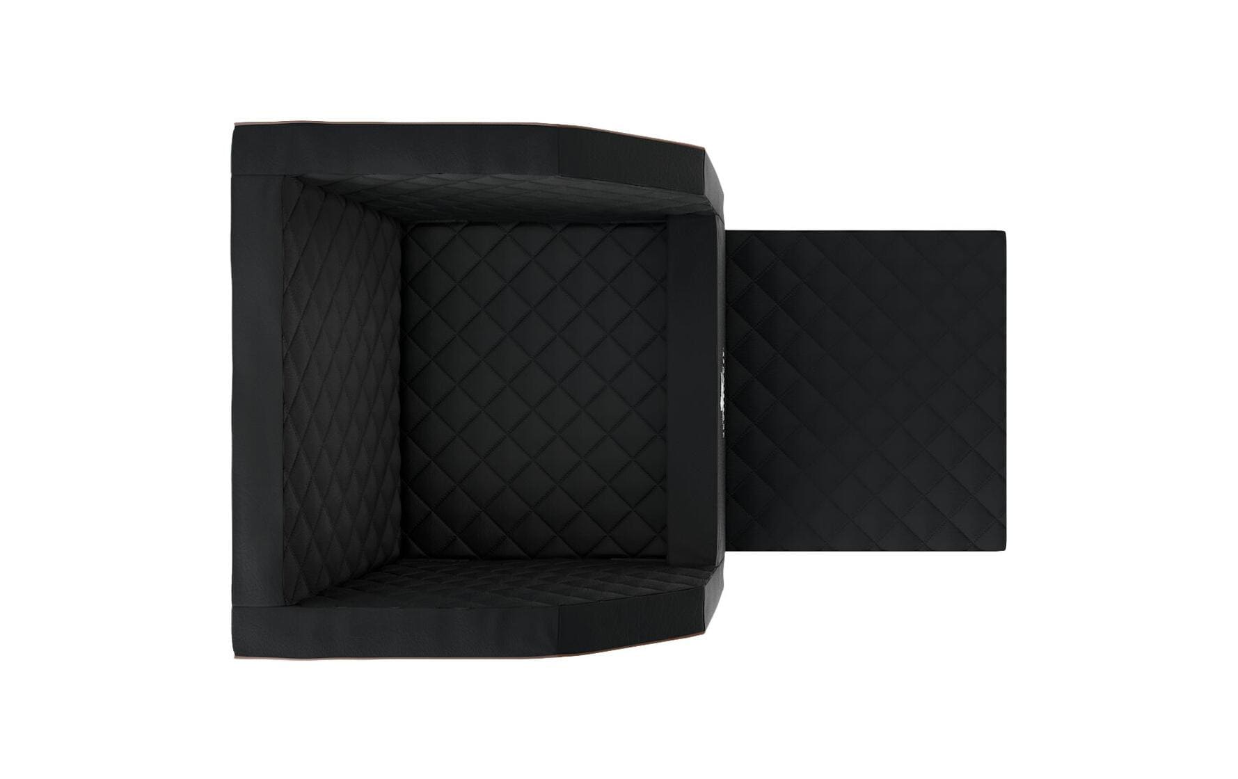 Knuffelwuff Autositz für Hund, rutschfest, waschbar bei 30 °C – 55 × 35 × 45 cm – schwarz – 1 Stk.