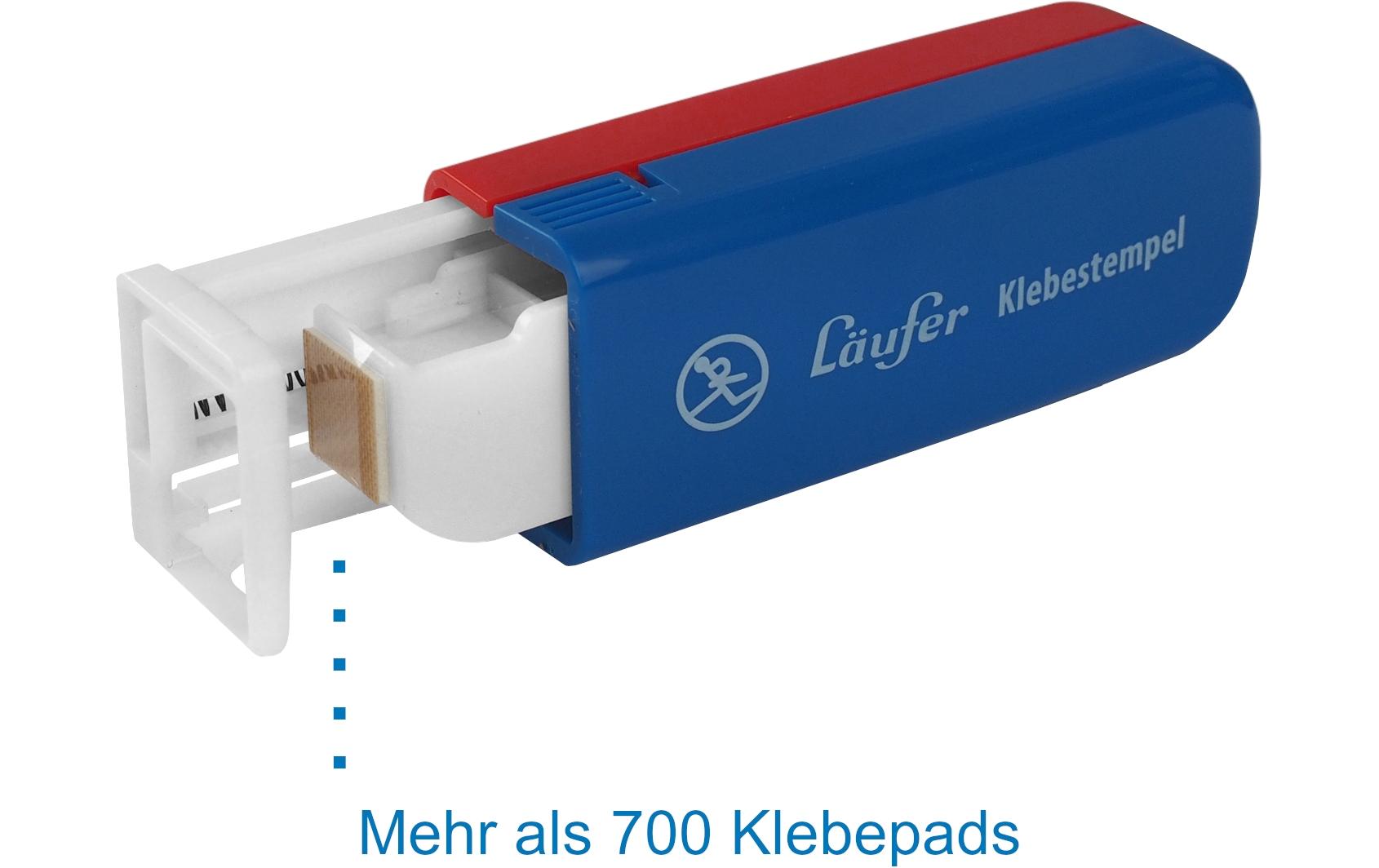 Laufer Klebestempel – permanent, transparent, lösemittelfrei, schnelltrocknend, für Papier, Karton, Fotos
