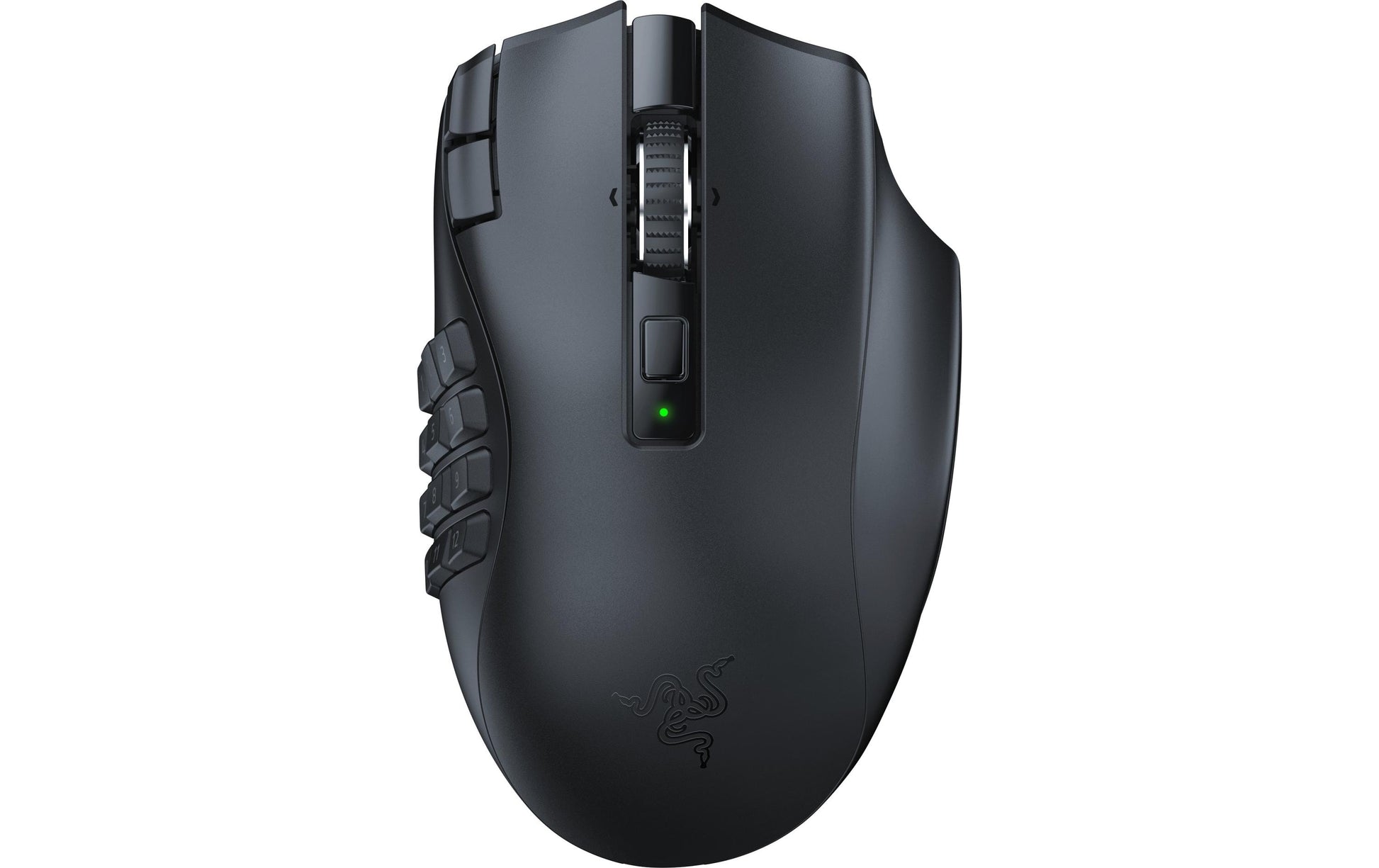 Razer Naga V2 HyperSpeed – Gaming-Maus – Kabellos (Bluetooth/2,4 GHz), 30000 DPI, Rechts, Schwarz