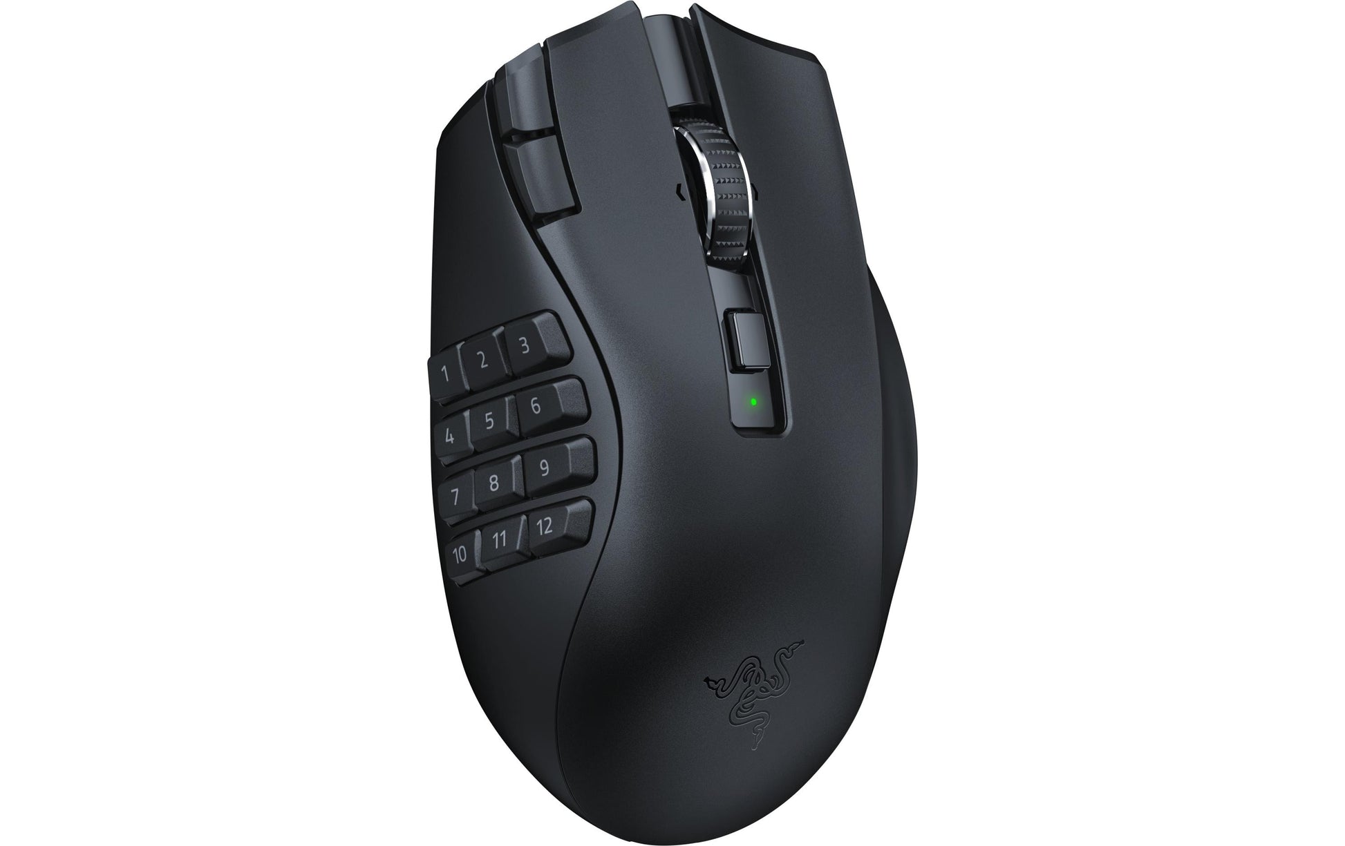 Razer Naga V2 HyperSpeed – Gaming-Maus – Kabellos (Bluetooth/2,4 GHz), 30000 DPI, Rechts, Schwarz