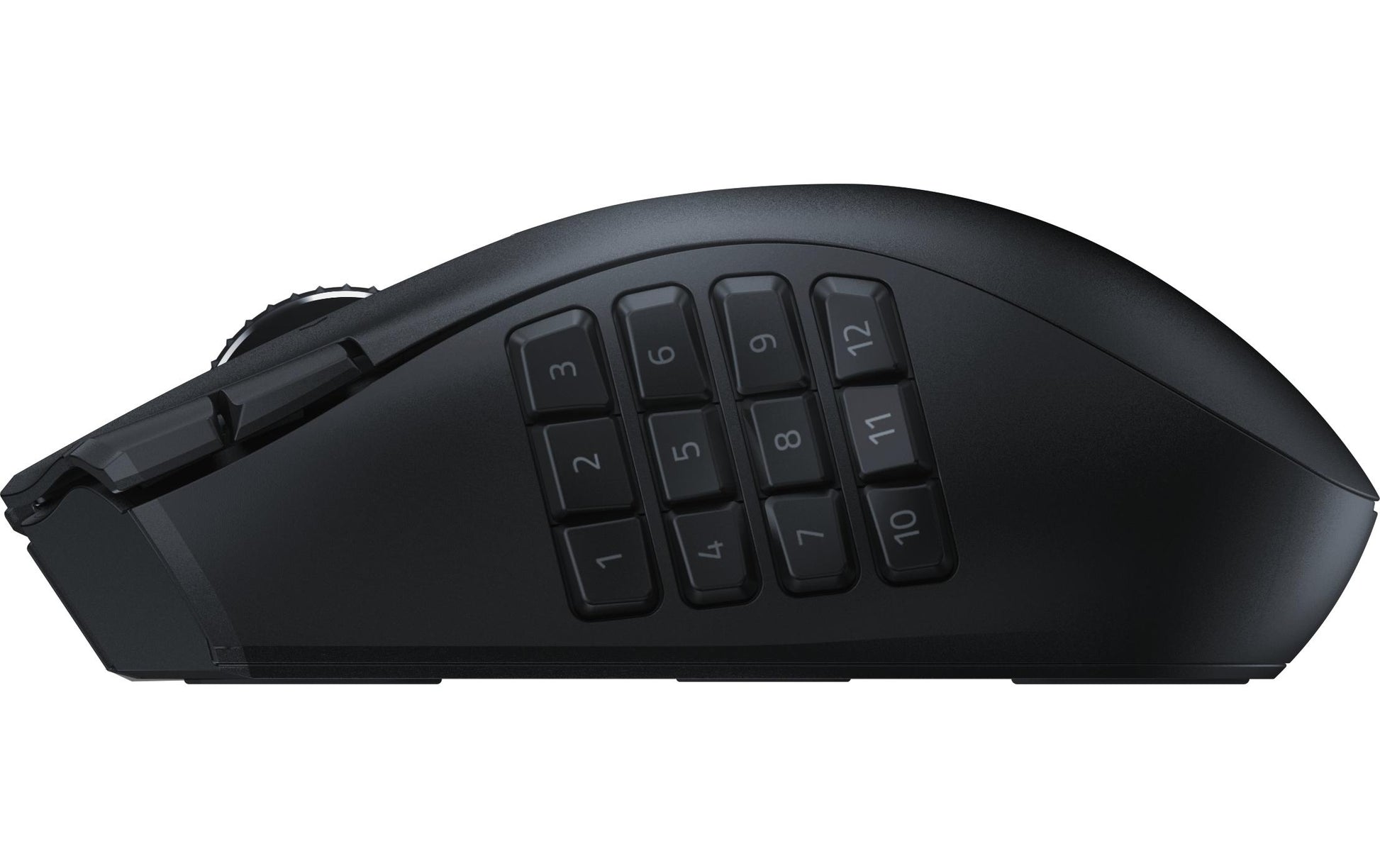 Razer Naga V2 HyperSpeed – Gaming-Maus – Kabellos (Bluetooth/2,4 GHz), 30000 DPI, Rechts, Schwarz