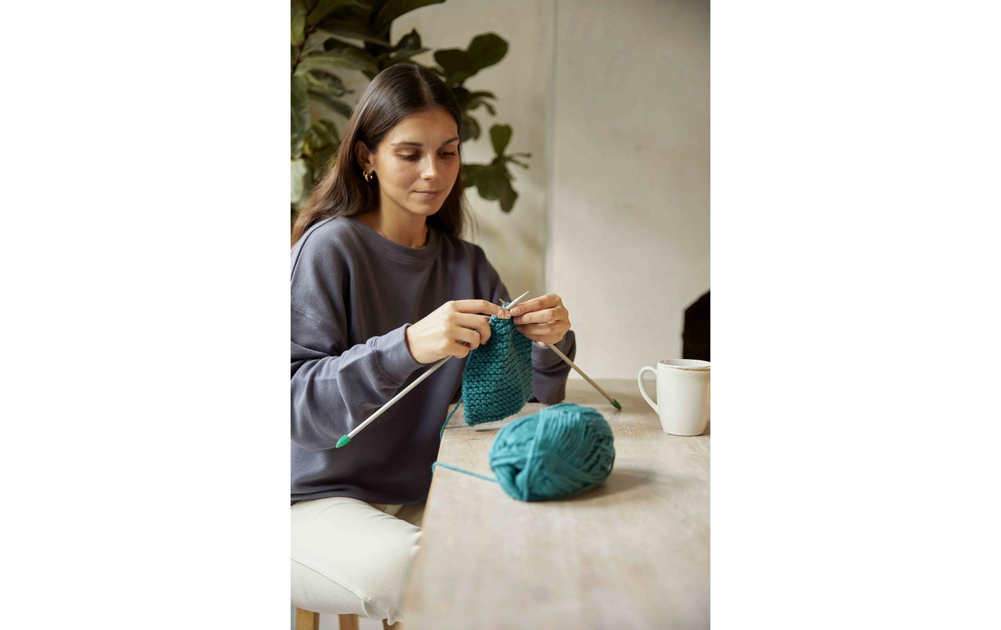 DMC Mindful Making – Strick-Set – Schal – 18 × 160 cm
