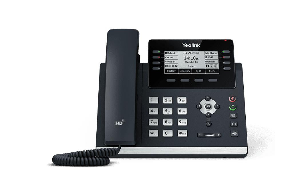 Yealink T43U SIP – IP-Telefon, PoE, WLAN (über Adapter), Grau