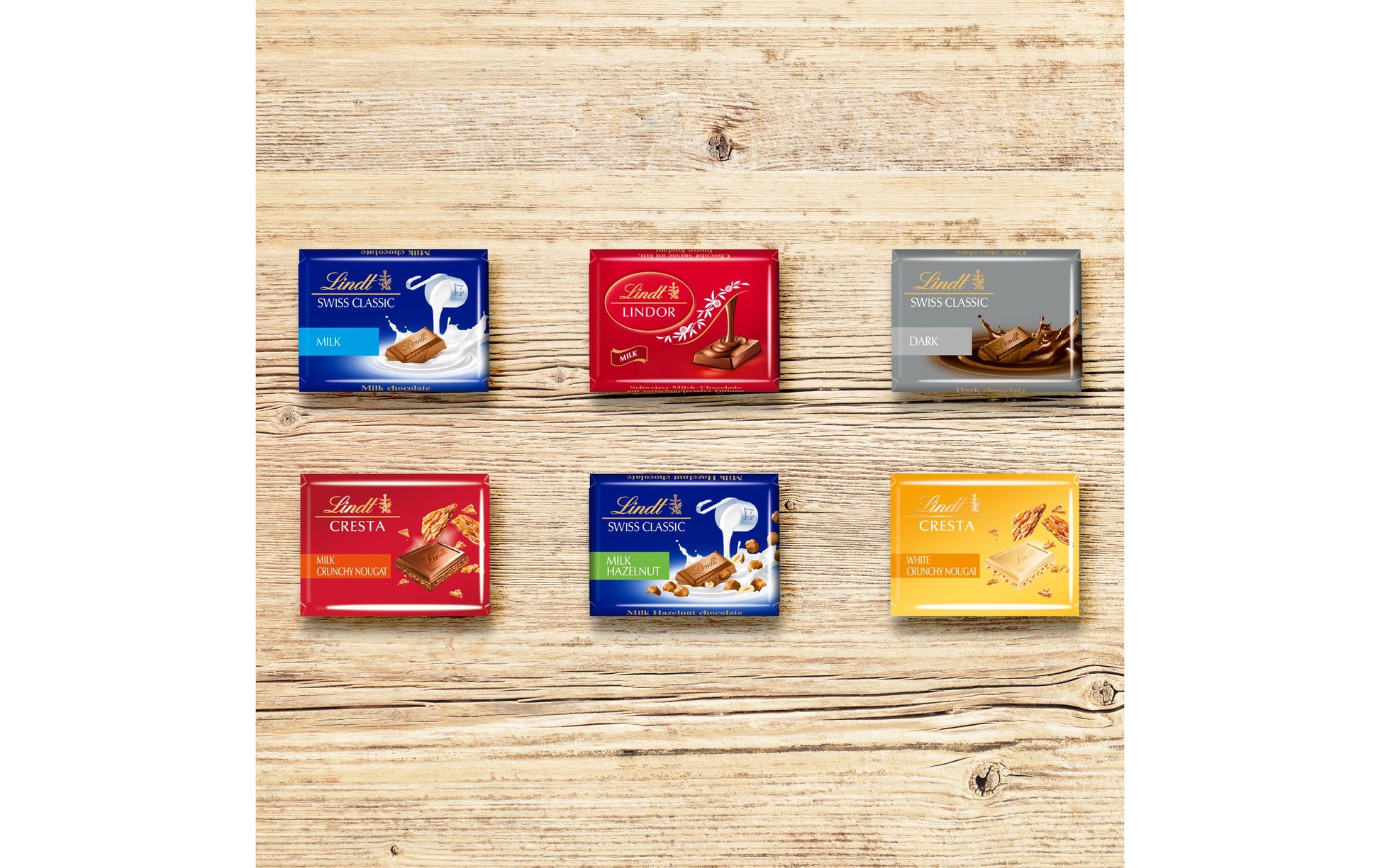 Lindt Napolitains – sortiert, 150 Stück (1 kg)