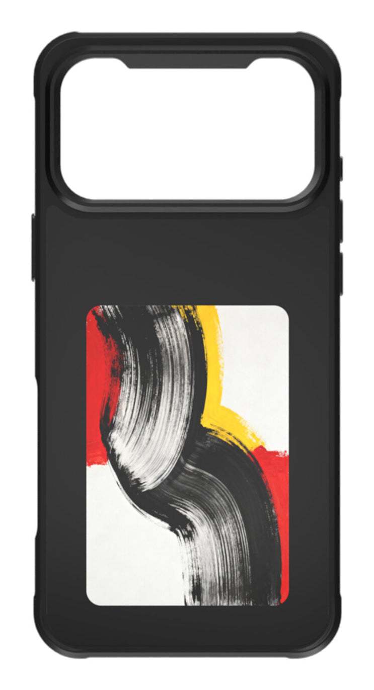 4smarts E-Ink Backcover – für Apple iPhone 17 Pro Max, MagSafe, PC, Schwarz