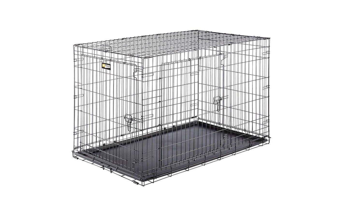 Ferplast Transportbox – Metall – Schwarz – 2 Türen (für Hund) – 1238 × 812 × 762 mm
