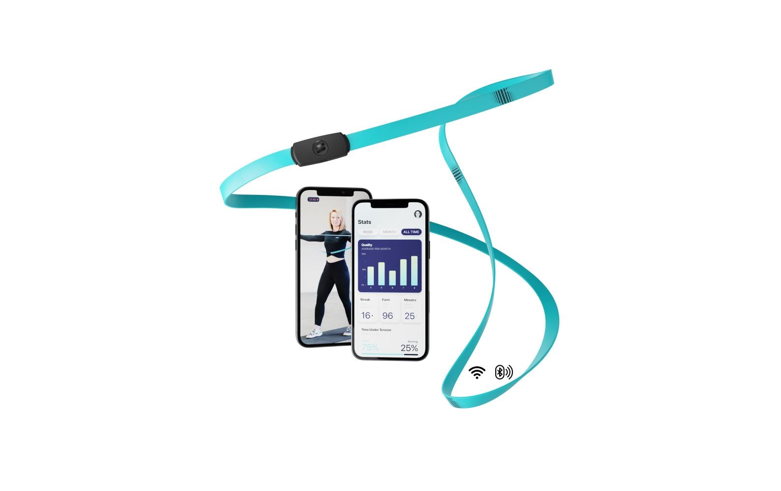 Straffr Widerstandsband Medium – Blau