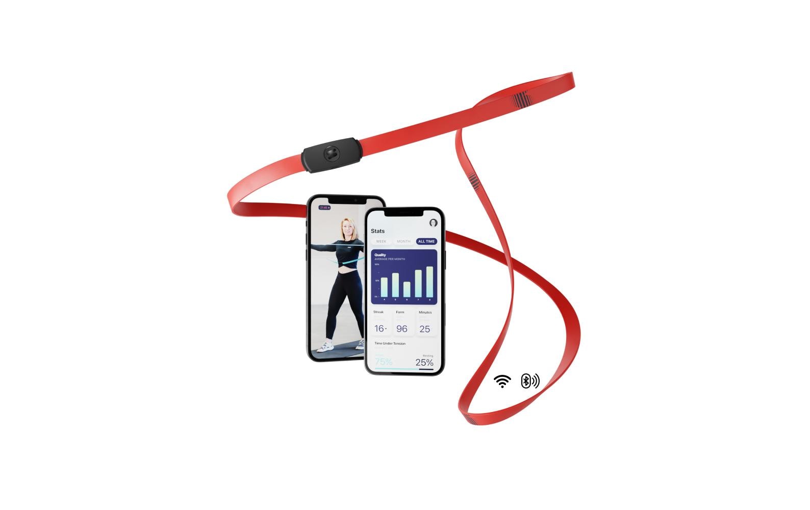 Straffr Strong Band Fitnessband – stark – rot