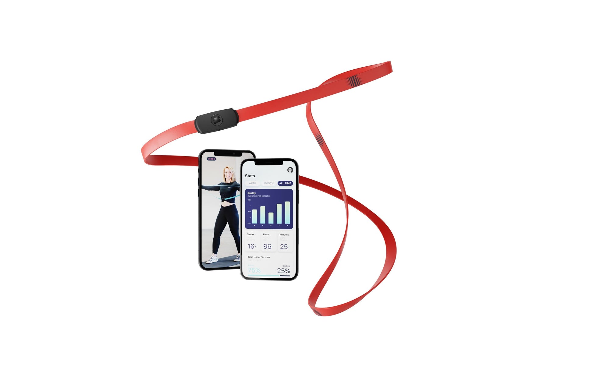 Straffr Strong Band Fitnessband – stark – rot
