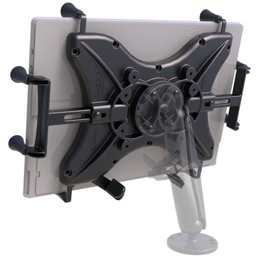RAM Mounts Universal X-Grip Tablet-Halterung – für iPad Pro 12,9" (1.–3. Gen.), Galaxy Book 12" – Schwarz