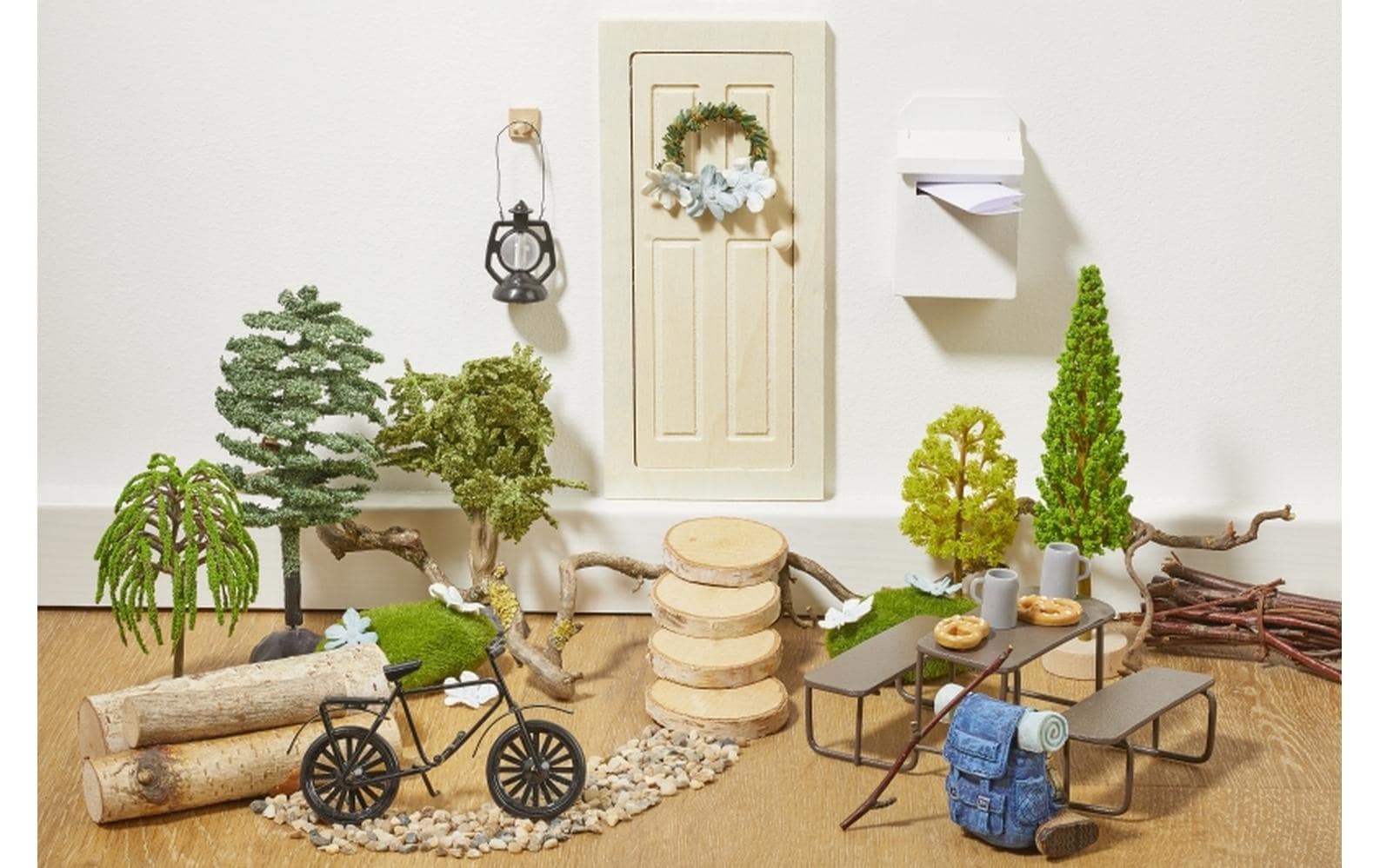 HobbyFun Tannengirlande – 3 m – Ø 0,7 cm – Kunststoff, grün