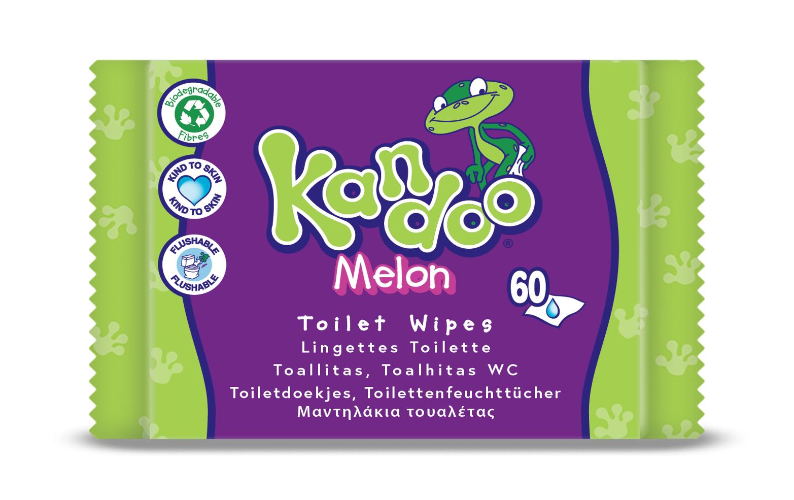 Kandoo Baby-Feuchttücher Melon – 60 Stk