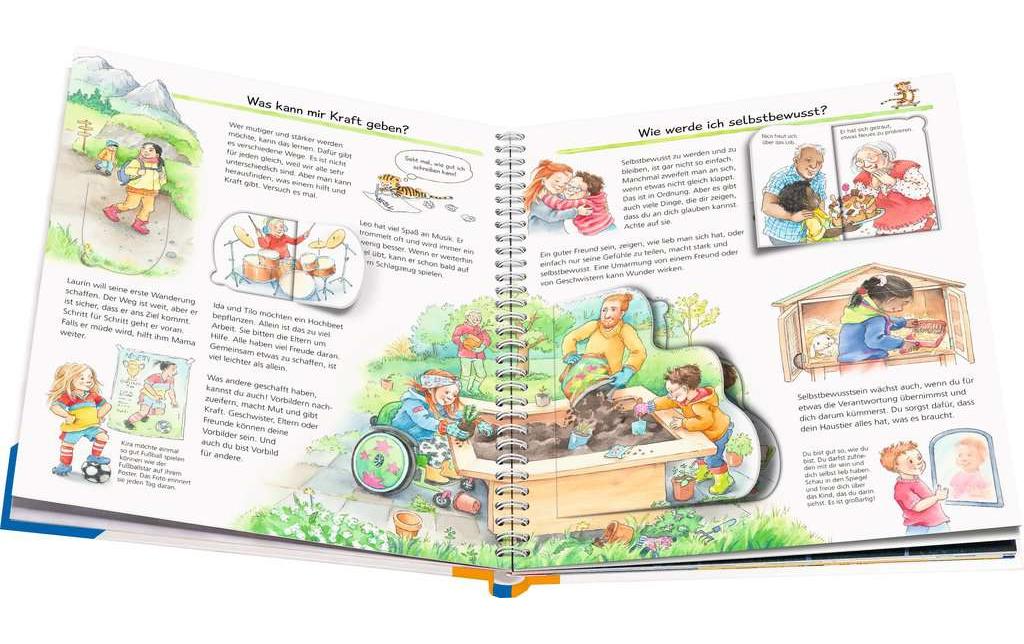 Ravensburger Buch – WWW51: Mutig, Stark und Selbstbewusst, Spiralbindung, 16 Seiten, Deutsch, ab 4 Jahren