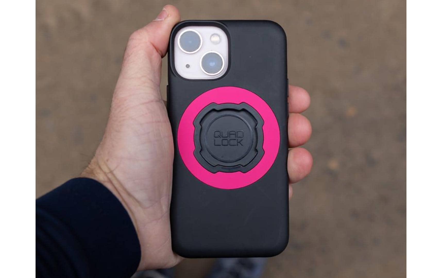 Quad Lock MAG Case Backcover – für Apple iPhone 14, PC+TPU+Mikrofaser, schwarz