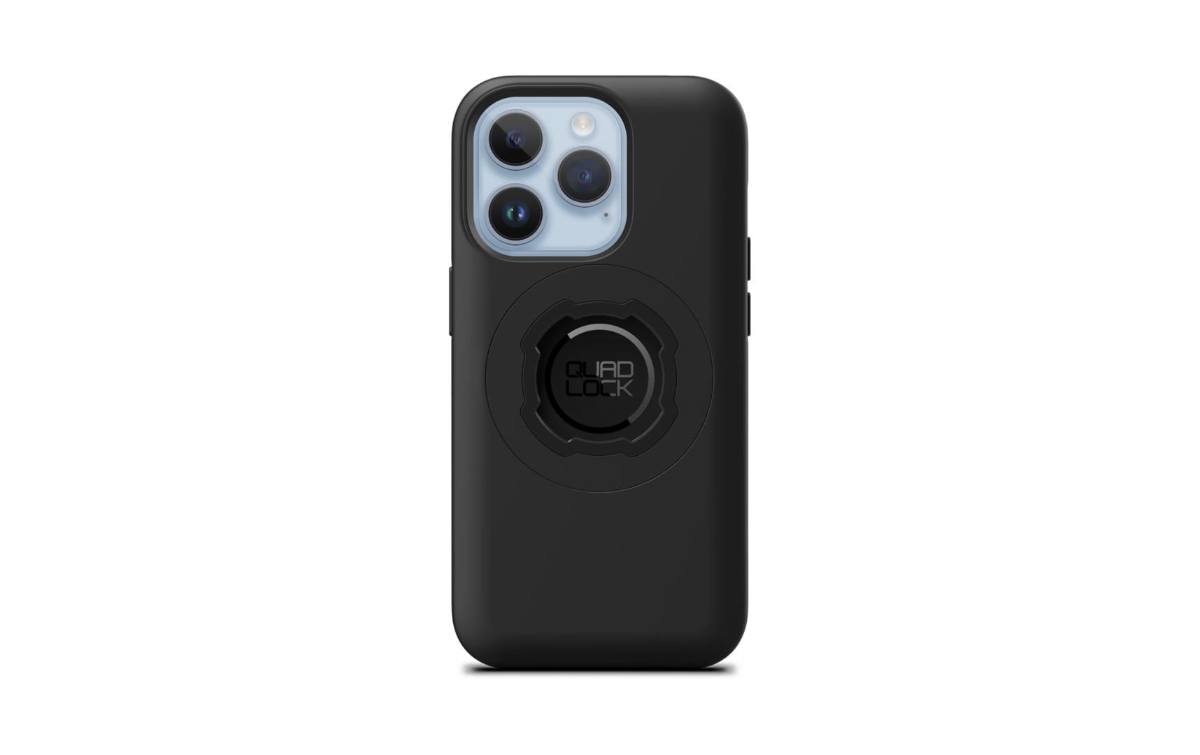 Quad Lock MAG Backcover – für Apple iPhone 14 Pro, Mikrofaser+PC+TPU, Schwarz