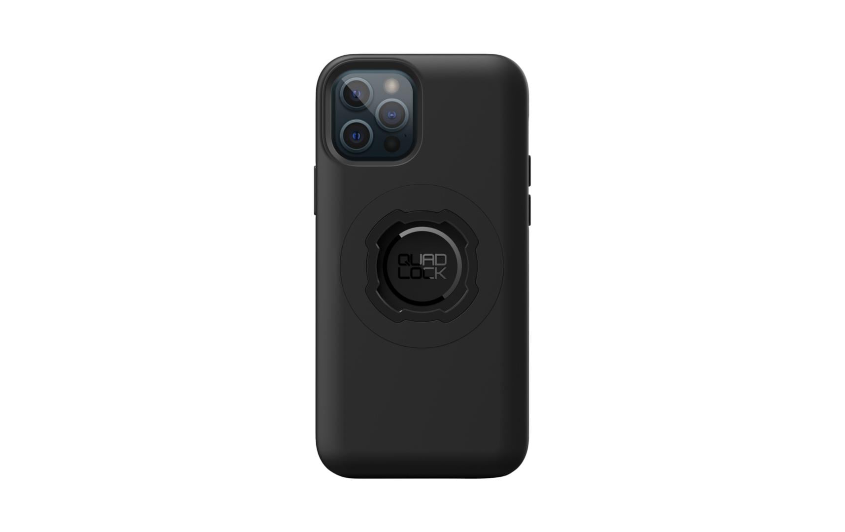 Quad Lock MAG Backcover – für Apple iPhone 12/12 Pro, MagSafe, PC+TPU, Schwarz, Ring enthalten