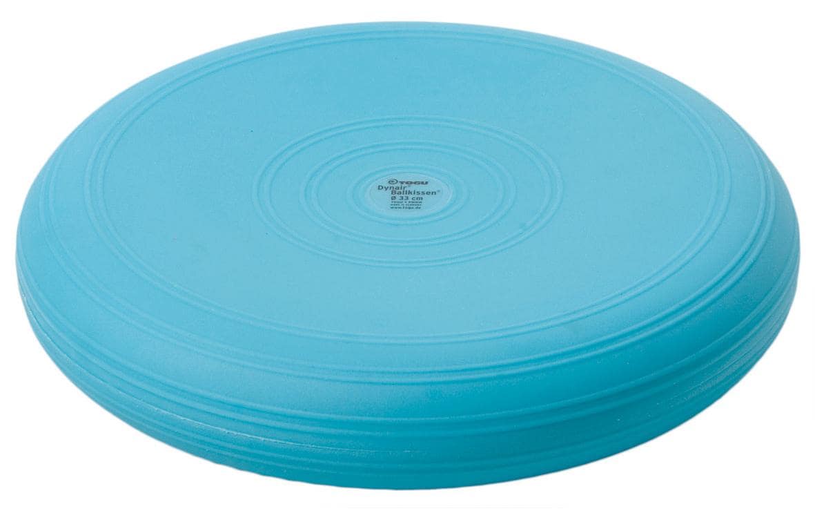 TOGU Balancekissen – Durchmesser 35 cm, Luft, rund, Handpumpe, türkis, für Stuhl