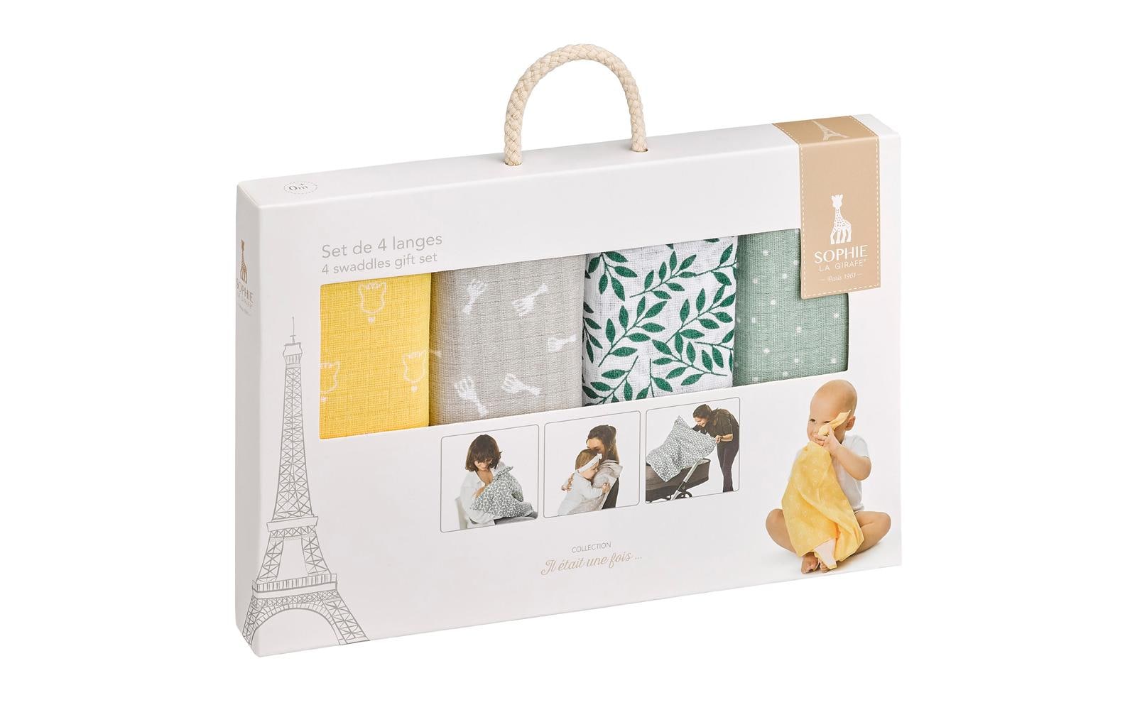 Sophie la girafe Wohndecke – Bio-Baumwolle, Mehrfarbig – 70 × 70 cm