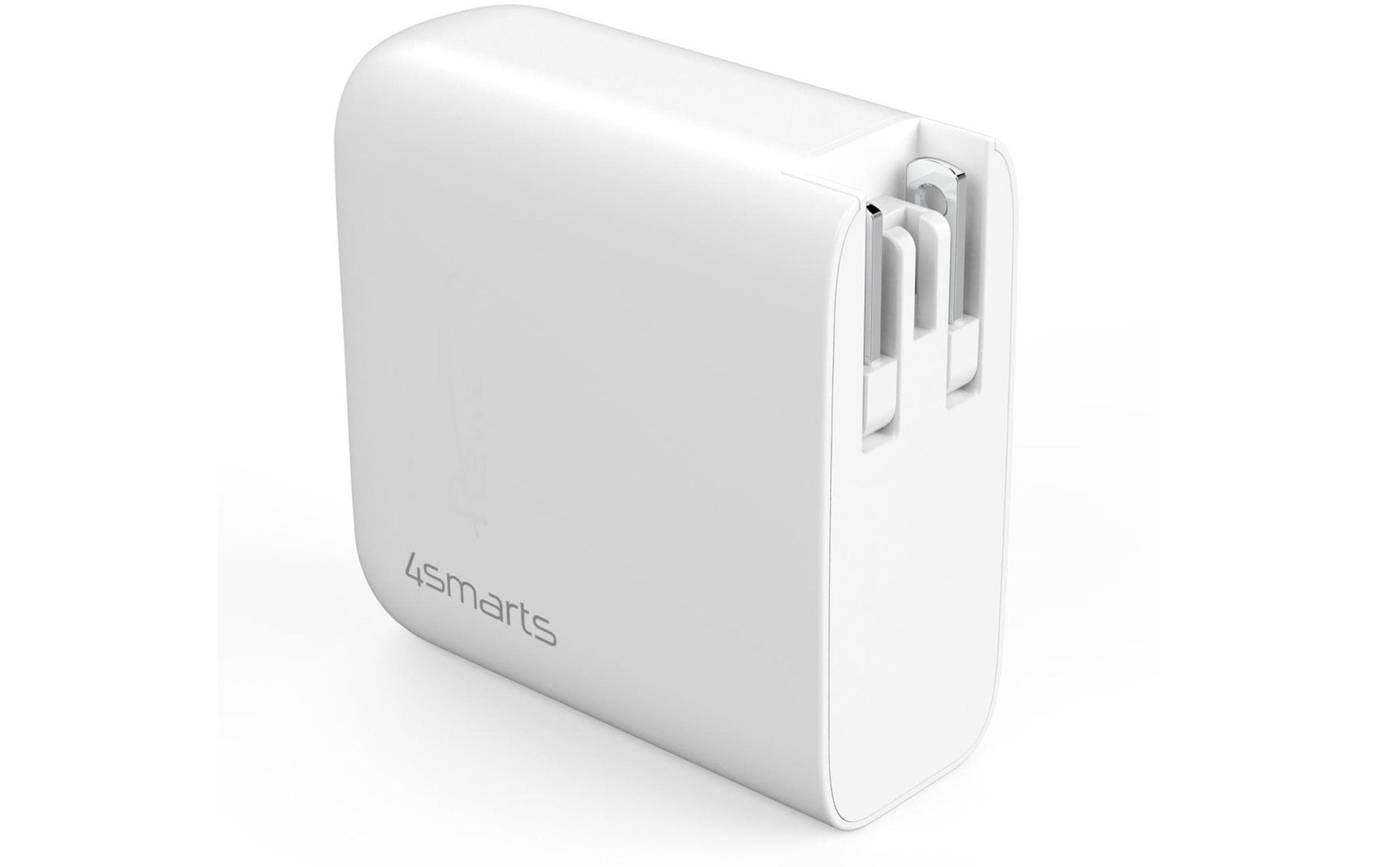 4smarts Flex USB-Ladegerät 65 W – PD, GaN – USB-C×2, USB-A×1 – für Smartphones und Ähnliche – weiss