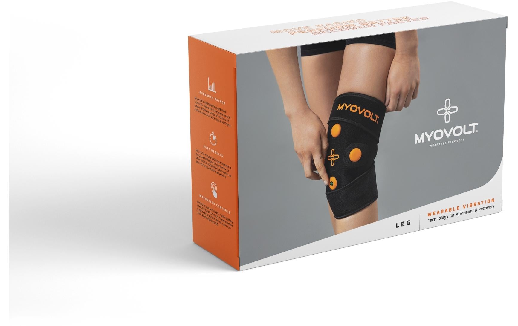 Myovolt Knie- und Beinmassagegerät – Vibrationsmassage, für Knie und Beine