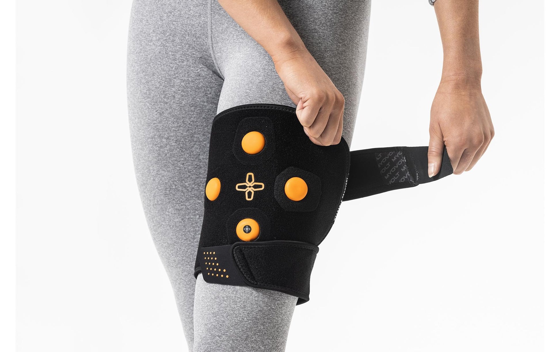 Myovolt Knie- und Beinmassagegerät – Vibrationsmassage, für Knie und Beine