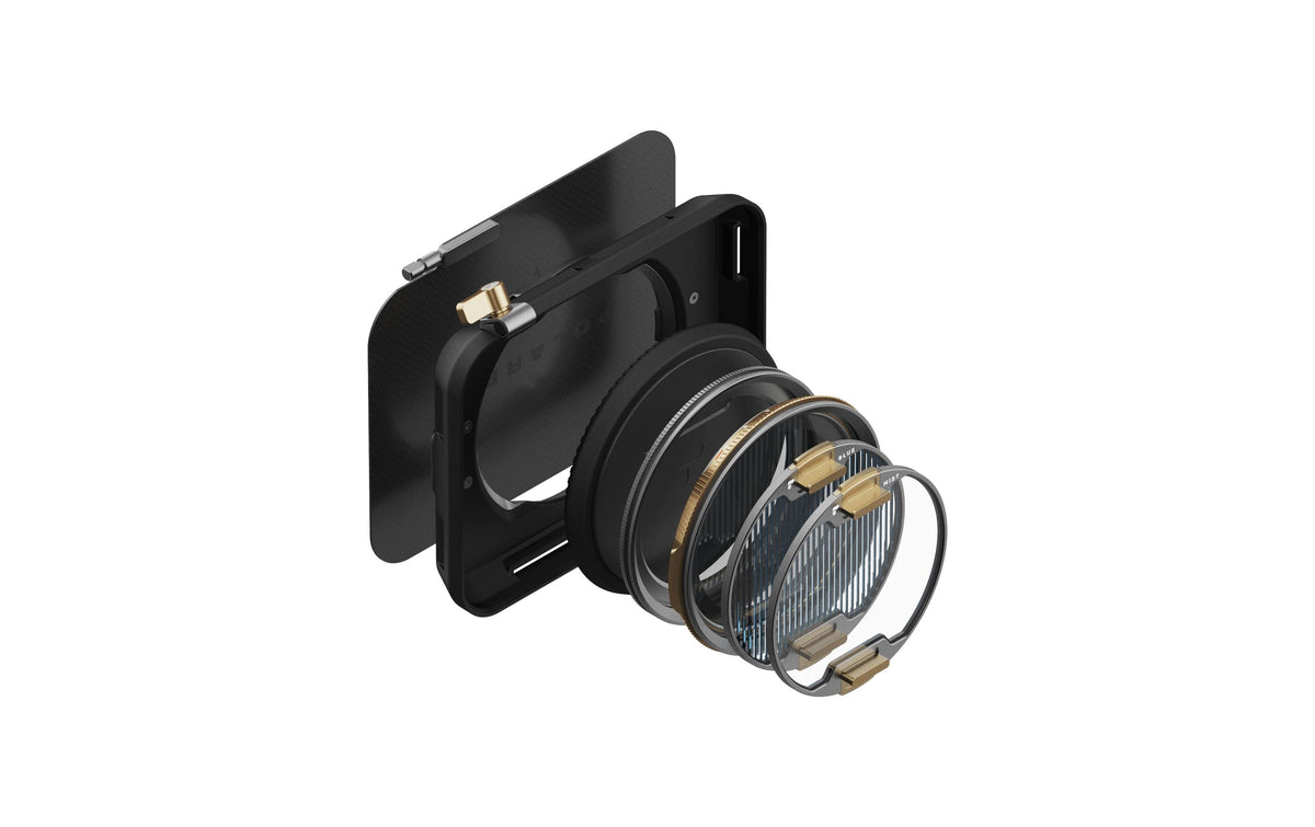 PolarPro Recon Mattebox – VND (3 Filter) – für 82 mm Filter – Schwarz/Kupfer