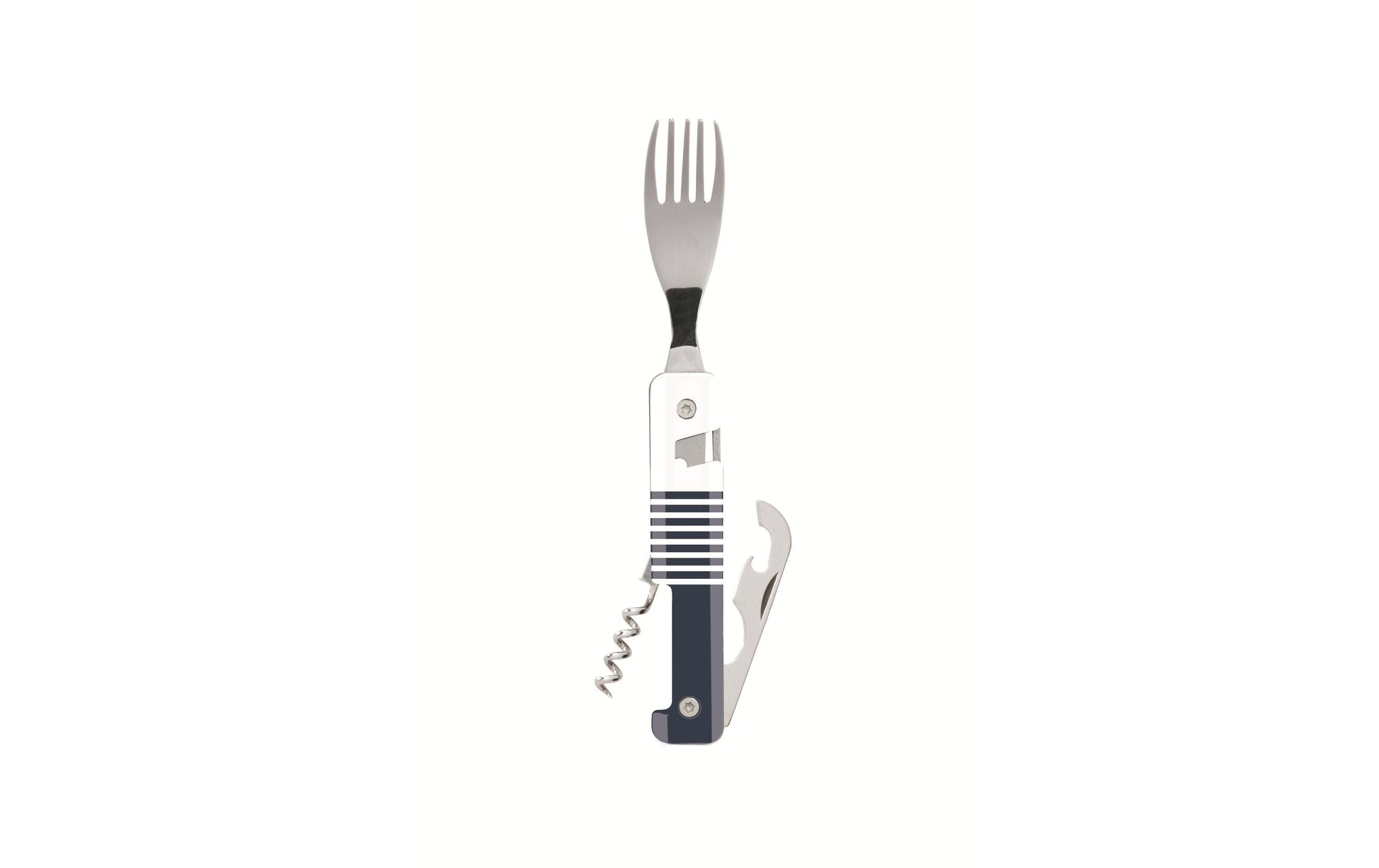 Akinod Besteck-Set – Kunststoff, Edelstahl, Blau, Weiss