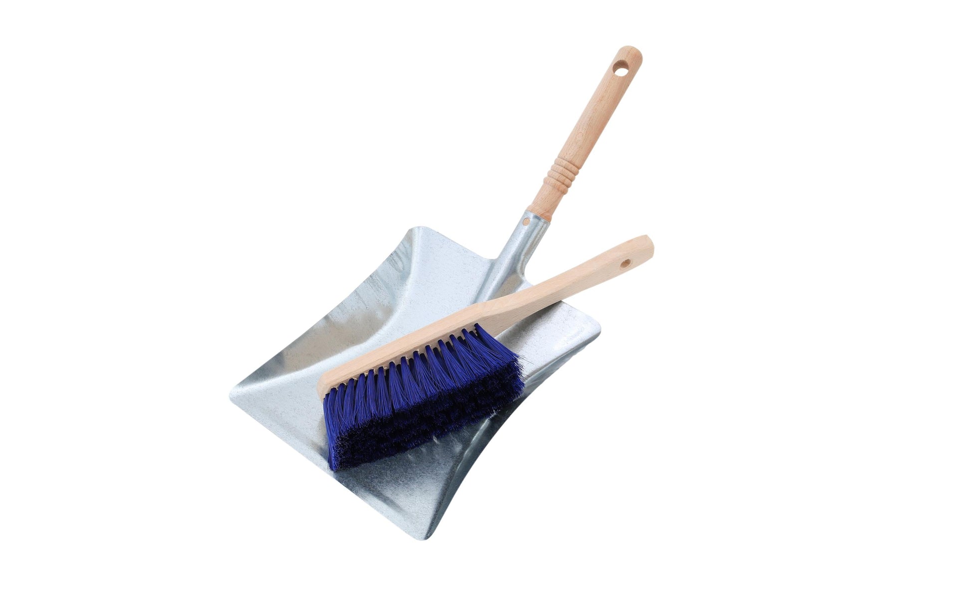 Kamino Kehrgarnitur – Buche, verzinkt, Polyester – 43,5 × 23,5 × 22,5 cm