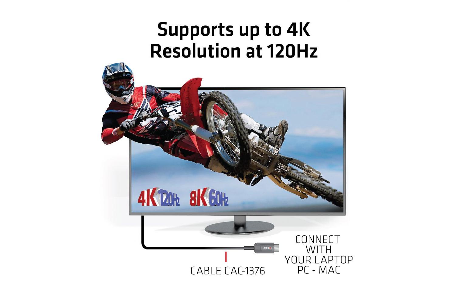 CLUB3D Club 3D HDMI-Kabel, Schwarz, CAC-1376, 1 Stück