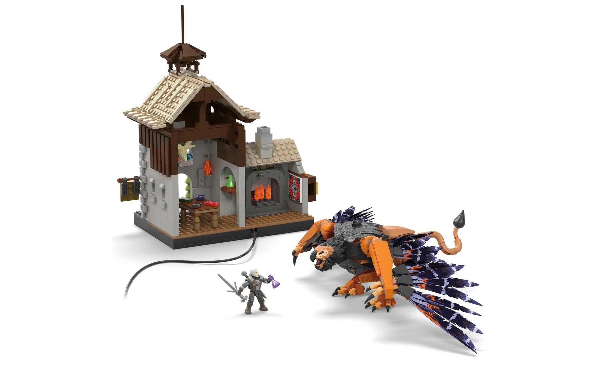 MEGA Geralts Greifjagd Bausatz – The Witcher – 1170-teilig – ab 12 J. – Kunststoff, mehrfarbig, CE