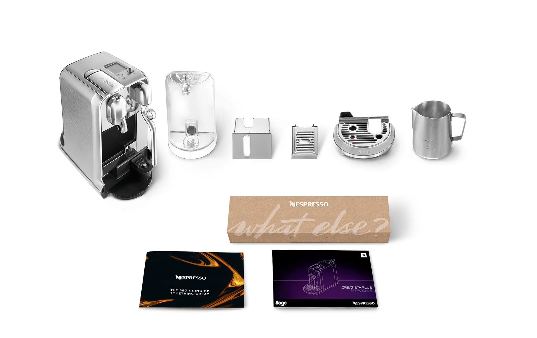 Sage Creatista Plus SNE800BSS4QEU1 Kapselmaschine – für Nespresso, 1,5 l, silber