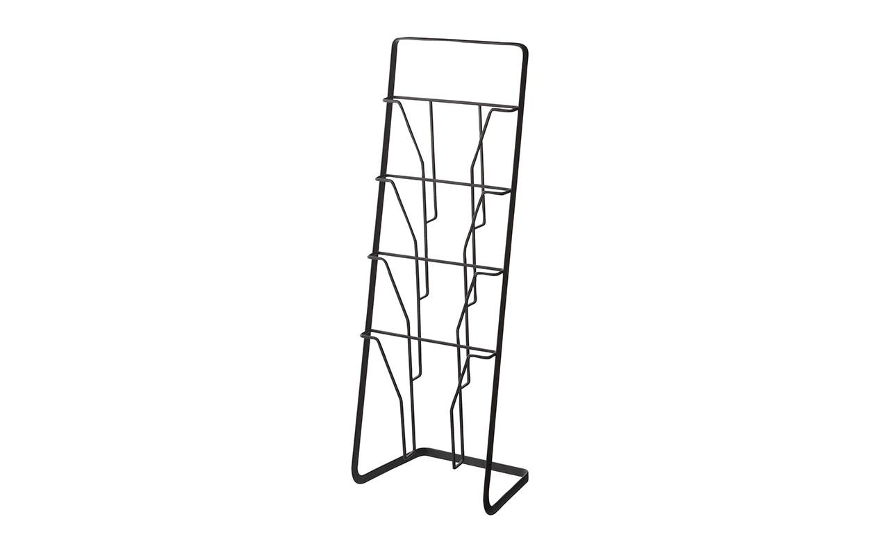Yamazaki Zeitschriftenständer – Metall – Schwarz – 250 × 180 × 710 mm