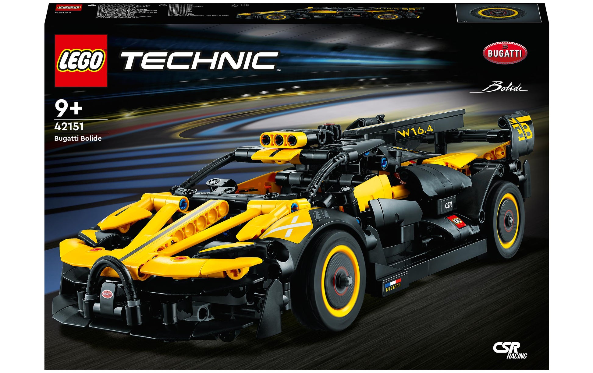 LEGO Technic Bugatti Bolide Bausatz – 905-teilig – 13 × 8 × 31 cm – ab 9 J.