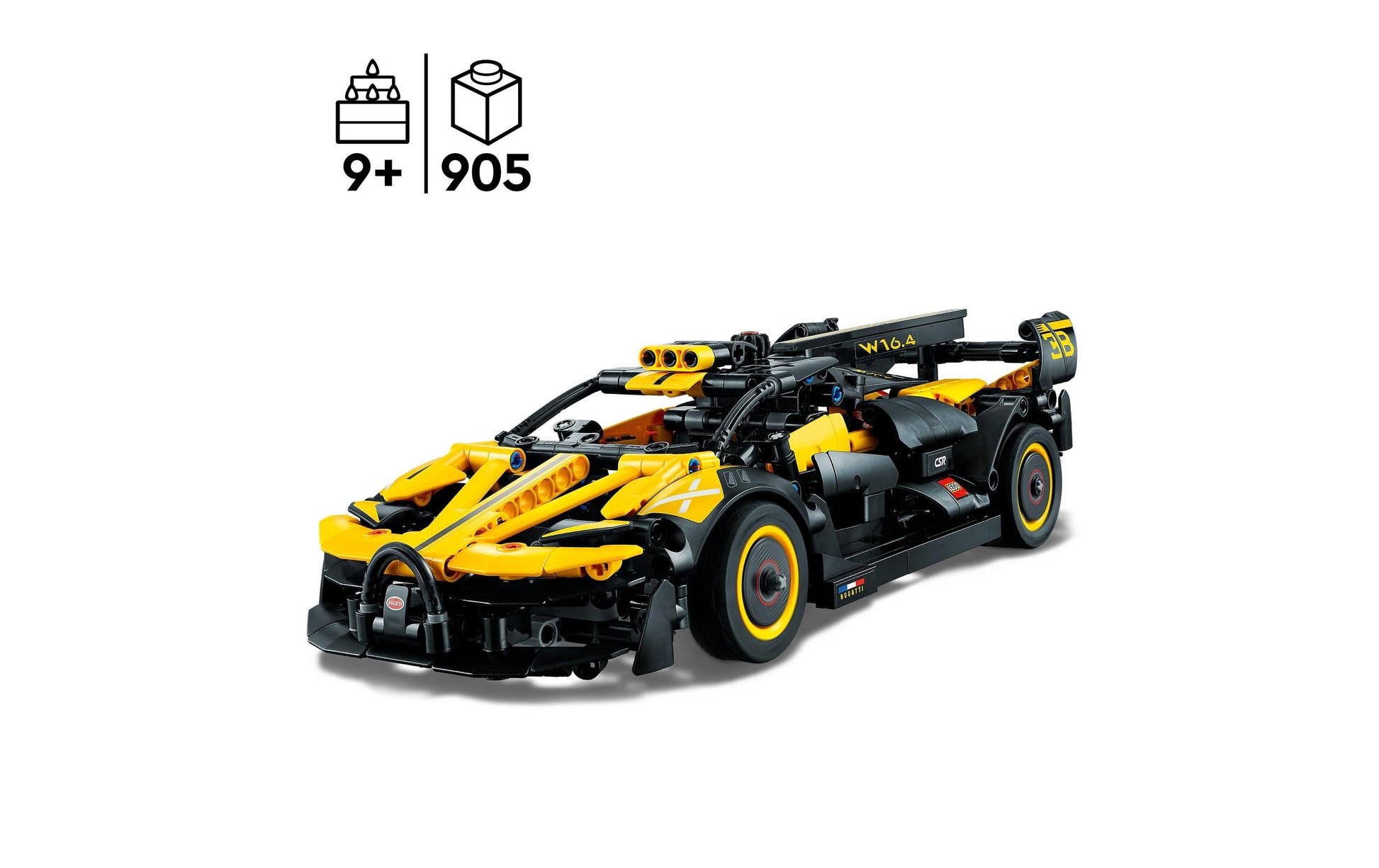 LEGO Technic Bugatti Bolide Bausatz – 905-teilig – 13 × 8 × 31 cm – ab 9 J.