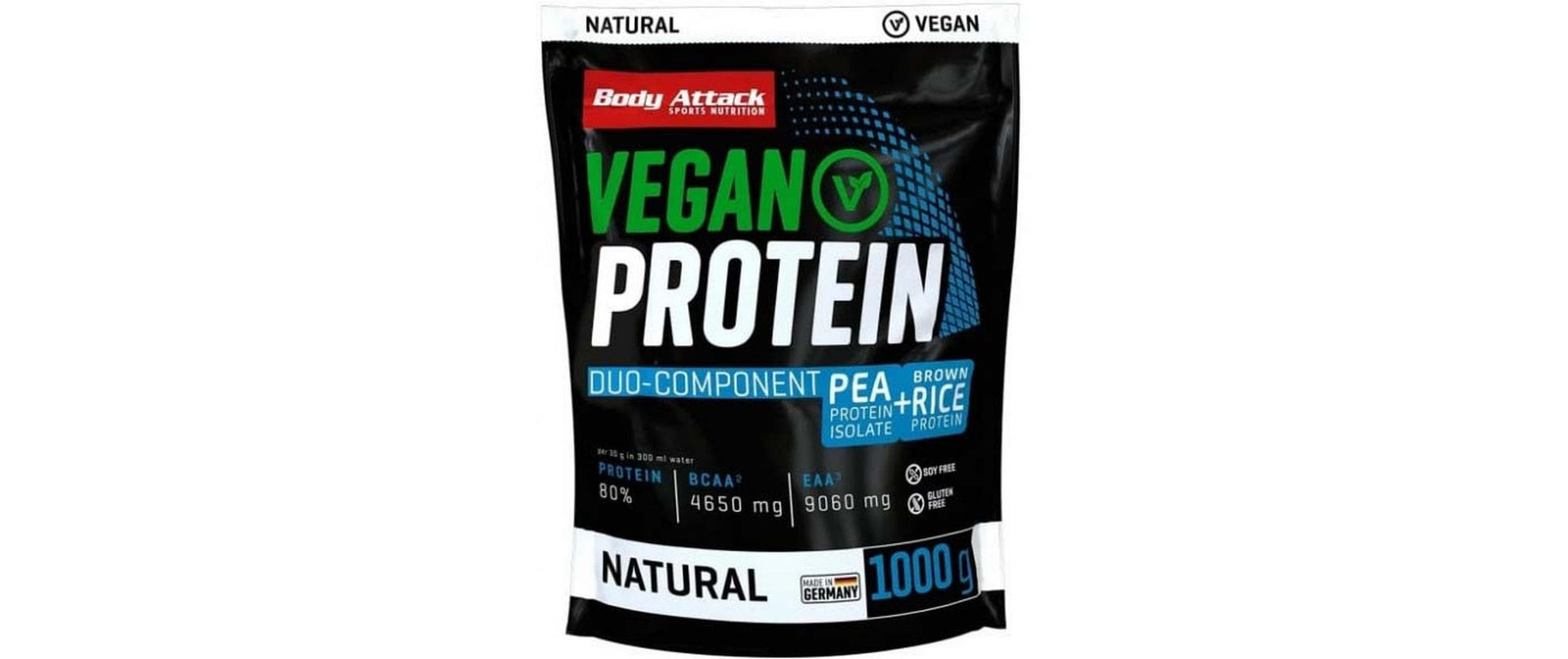 Body Attack Vegan Protein Neutral – glutenfrei, vegan – 1 kg