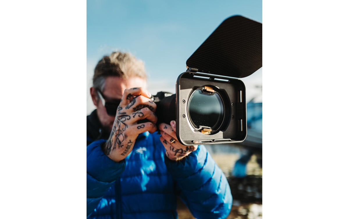 PolarPro Recon Mattebox – VND (3 Filter) – für 82 mm Filter – Schwarz/Kupfer