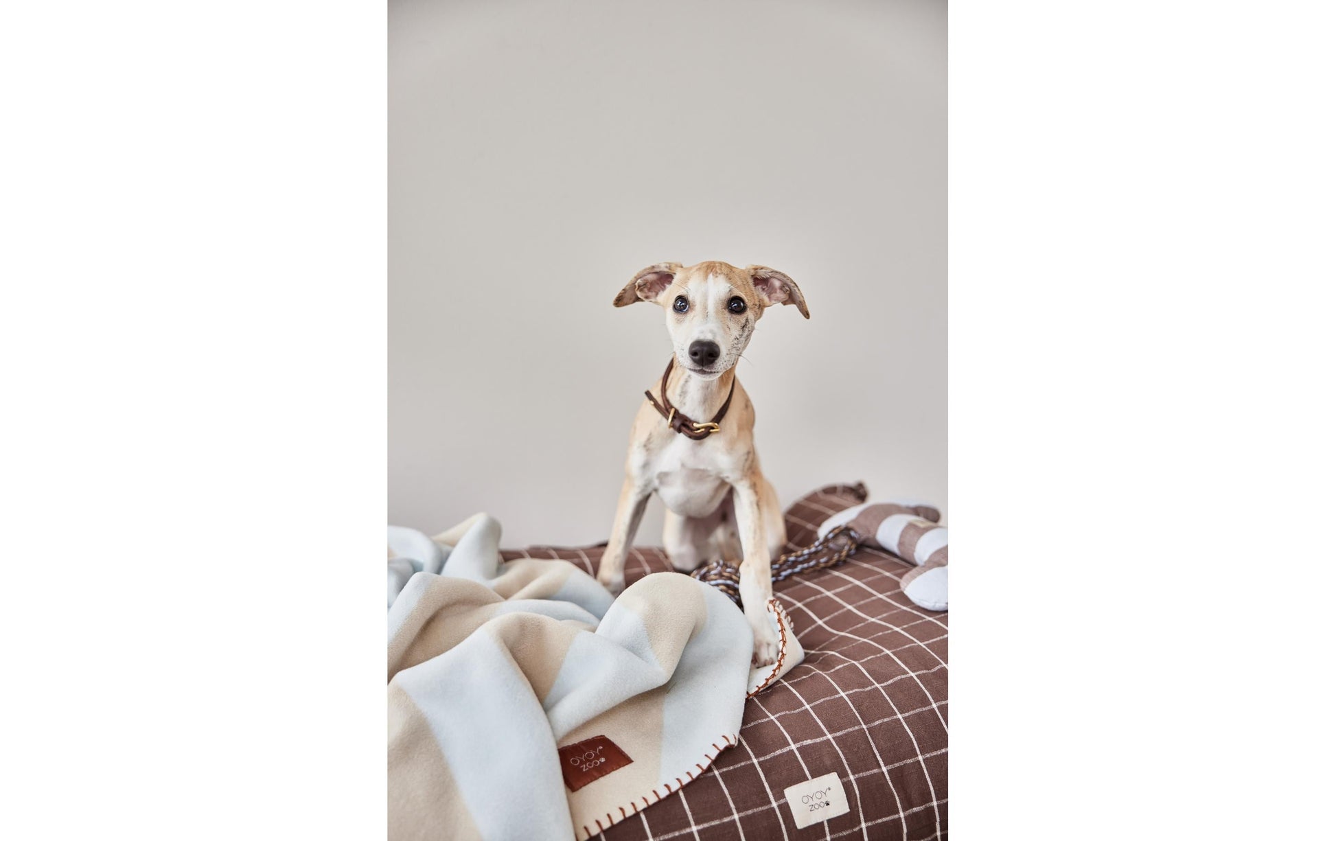OYOY Wohndecke – Polyester, Eisblau – 180 × 205 cm