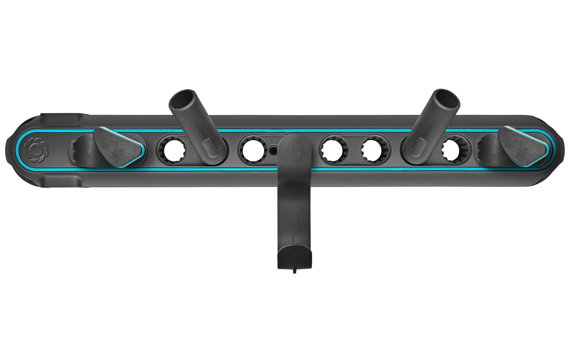 Gardena Flex Geräteleiste – einfache Montage, abnehmbar, grau/türkis, B 145 × H 117 × T 500 mm, für Universal