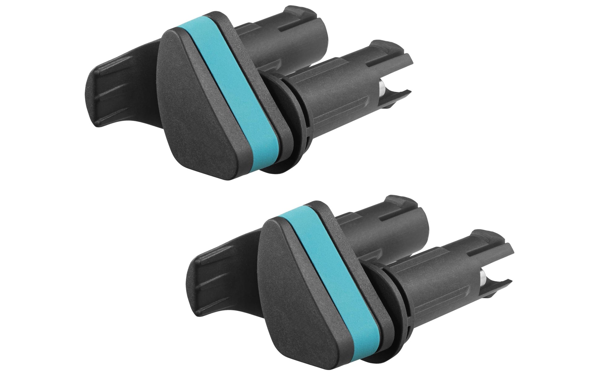 Gardena Stielhalter – grau/türkis, Kunststoff/Gummi, B 65 × H 50 × T 85 mm, für universal