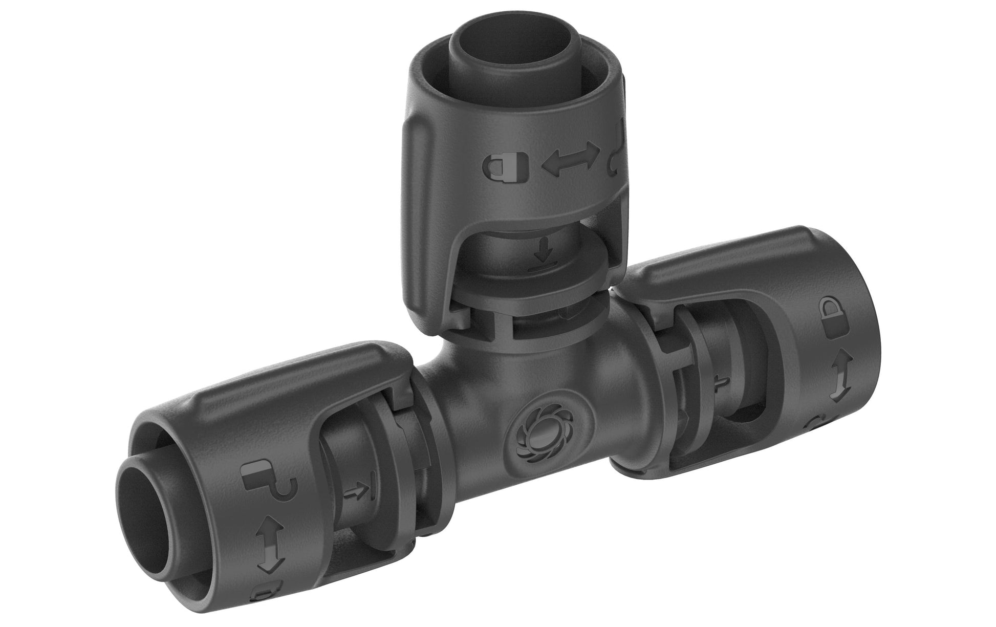 Gardena T-Stück – Ø 13 × 88 mm, Kunststoff, schwarz, für Micro-Drip-System