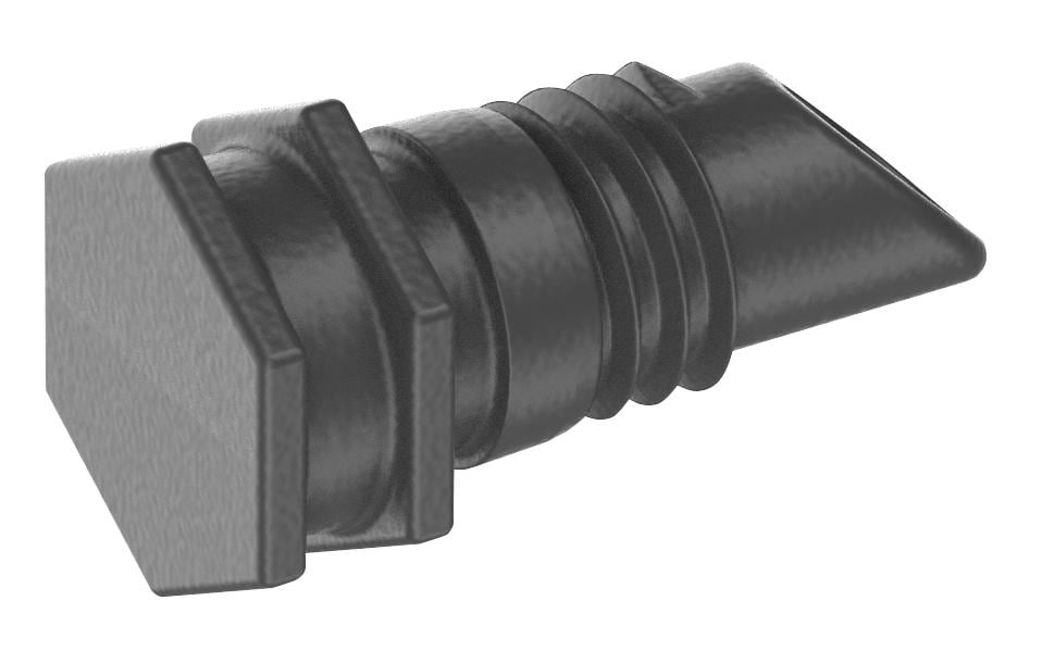 Gardena Rohrenden-Stecker, Verschlussstopfen – Ø 4,6 × 17 mm, Kunststoff, Grau, 10 Stk., für Micro-Drip-System