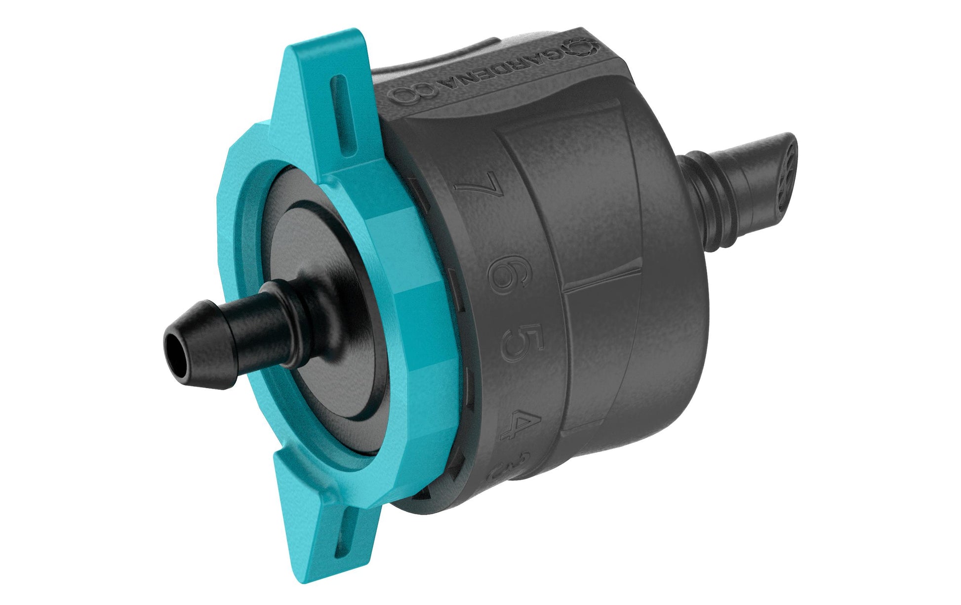 Gardena Endtropfer – 41 mm, Kunststoff, Grau/Türkis, 1–8 l/h, für Micro-Drip-System