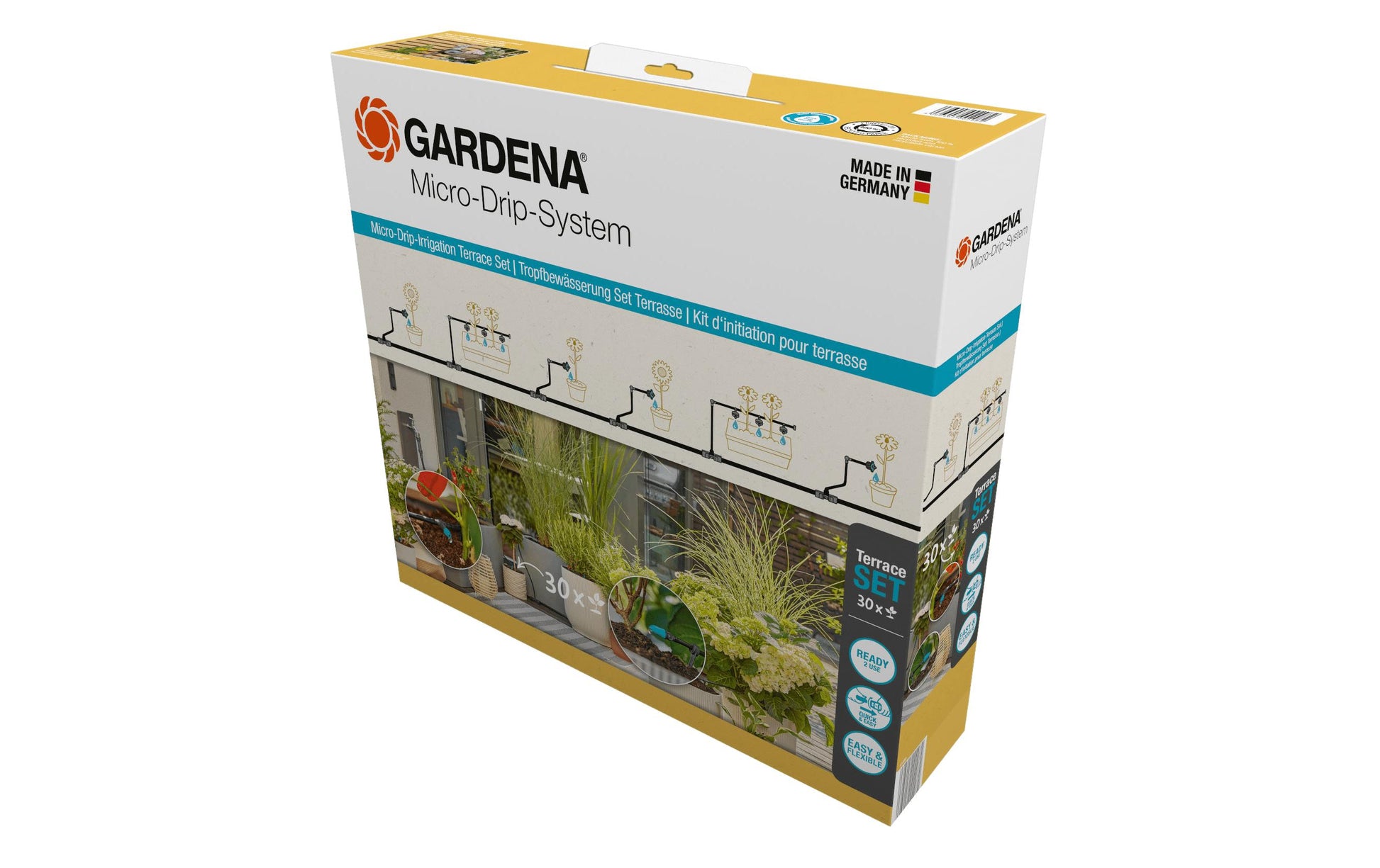 Gardena Micro-Drip-System 13400-20 – Schlauchlänge 15 m, Kunststoff