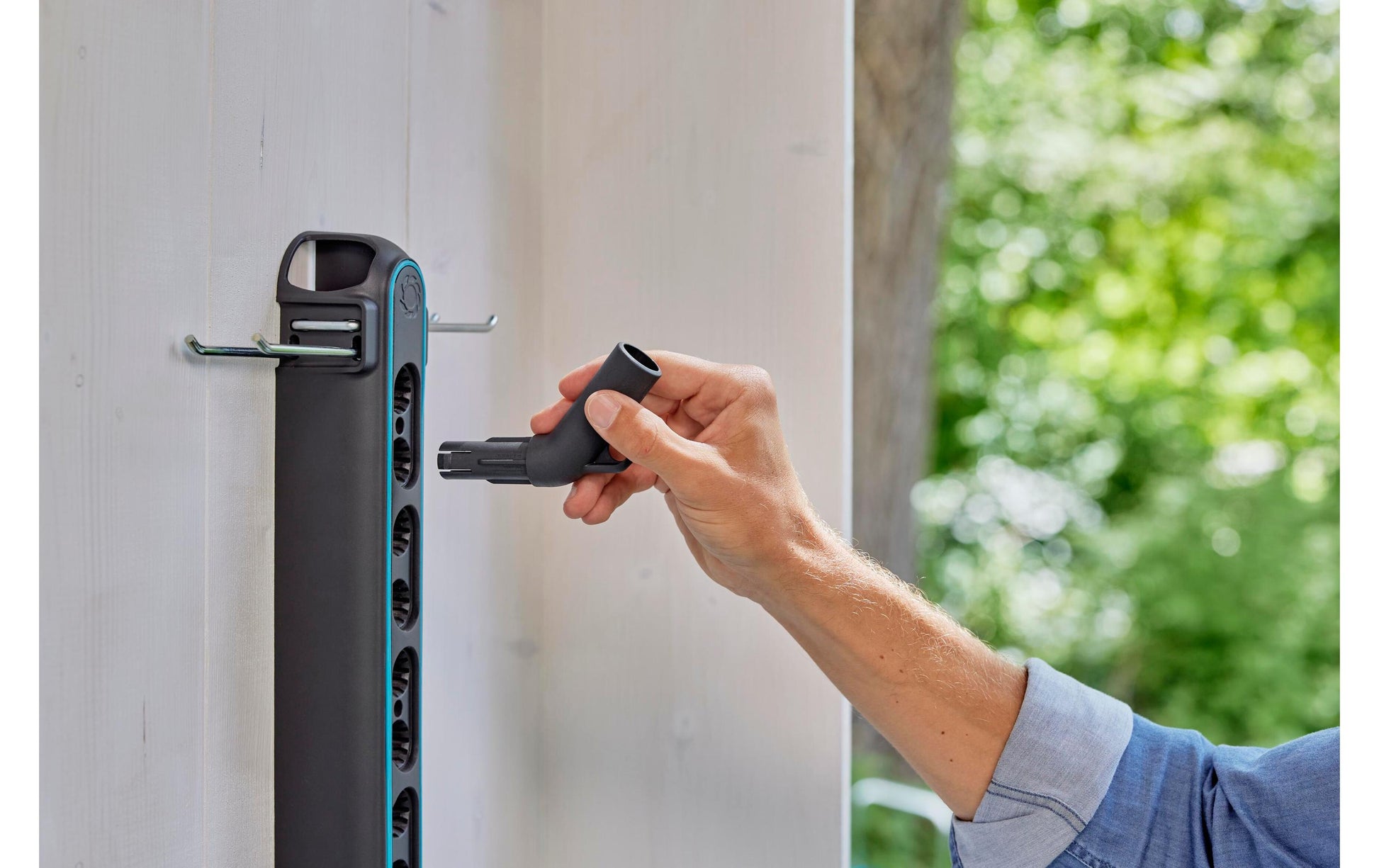 Gardena Einzelstecker 114×26×70 mm – für Tropfbewässerungssystem – Kunststoff – Grau