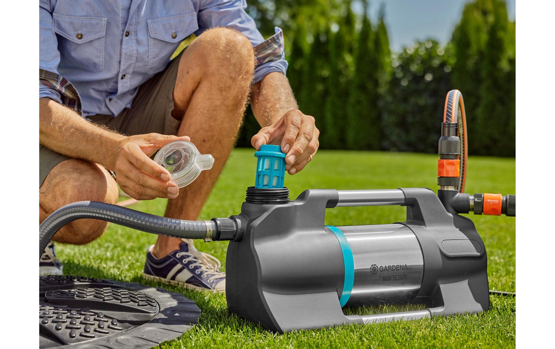 Gardena Gartenpumpe – 900 W, 5600 l/h, 8 m Förderhöhe, 4,7 bar, IPX4, 1,5 m Kabel