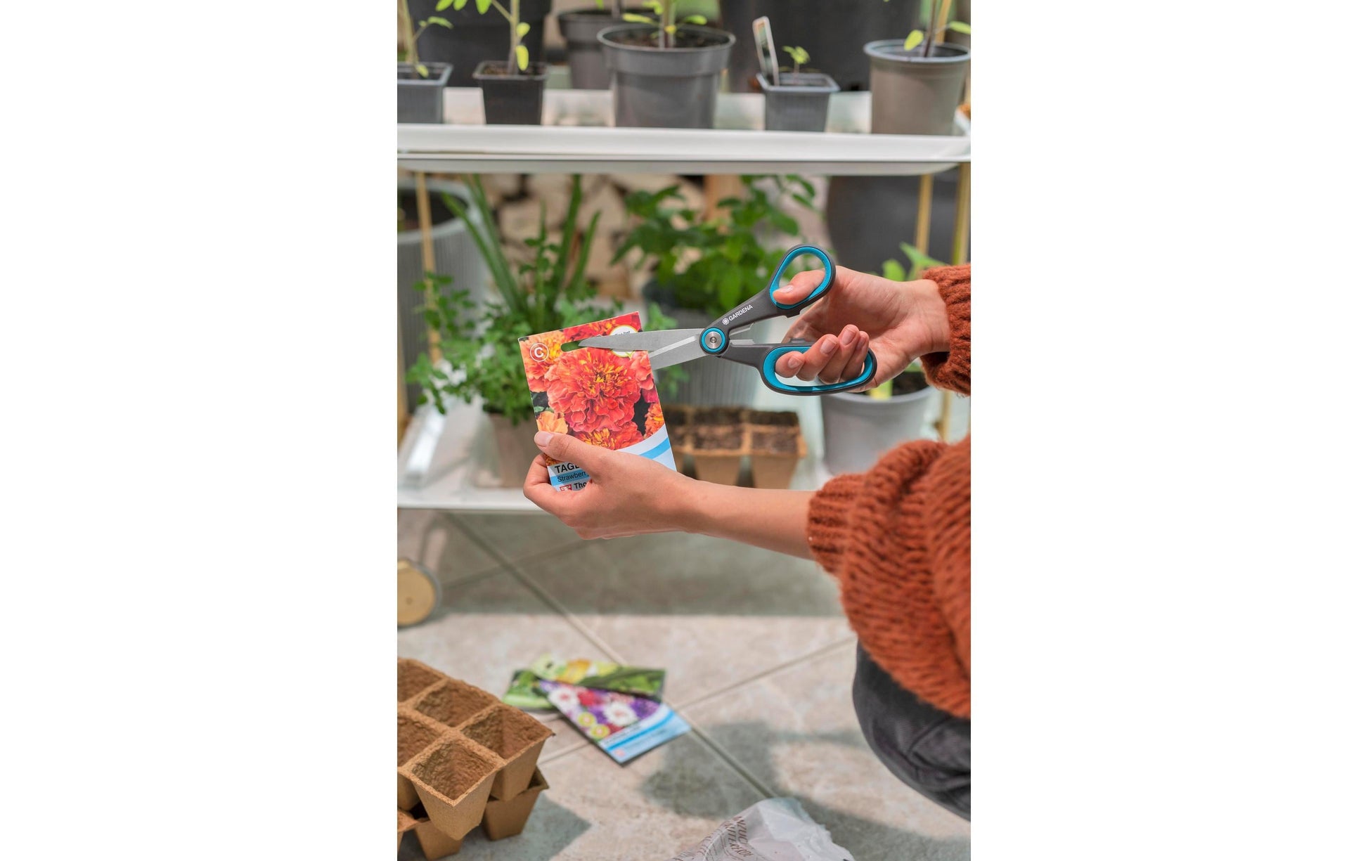 Gardena MultiCut – Ast- und Gartenschere 98 mm, Bypass, Edelstahlklinge, schwarz, grün, 1 Stk.